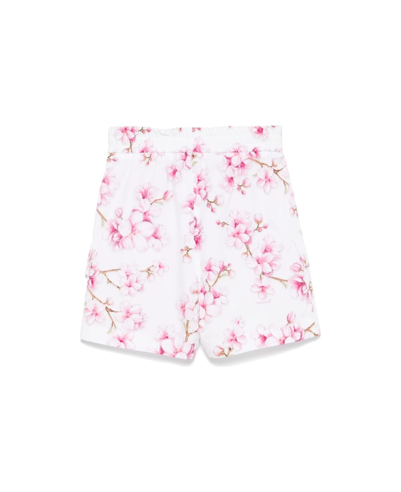 Monnalisa Multicolor Shorts With All-over Floral Print In Cotton Girl - Multicolor