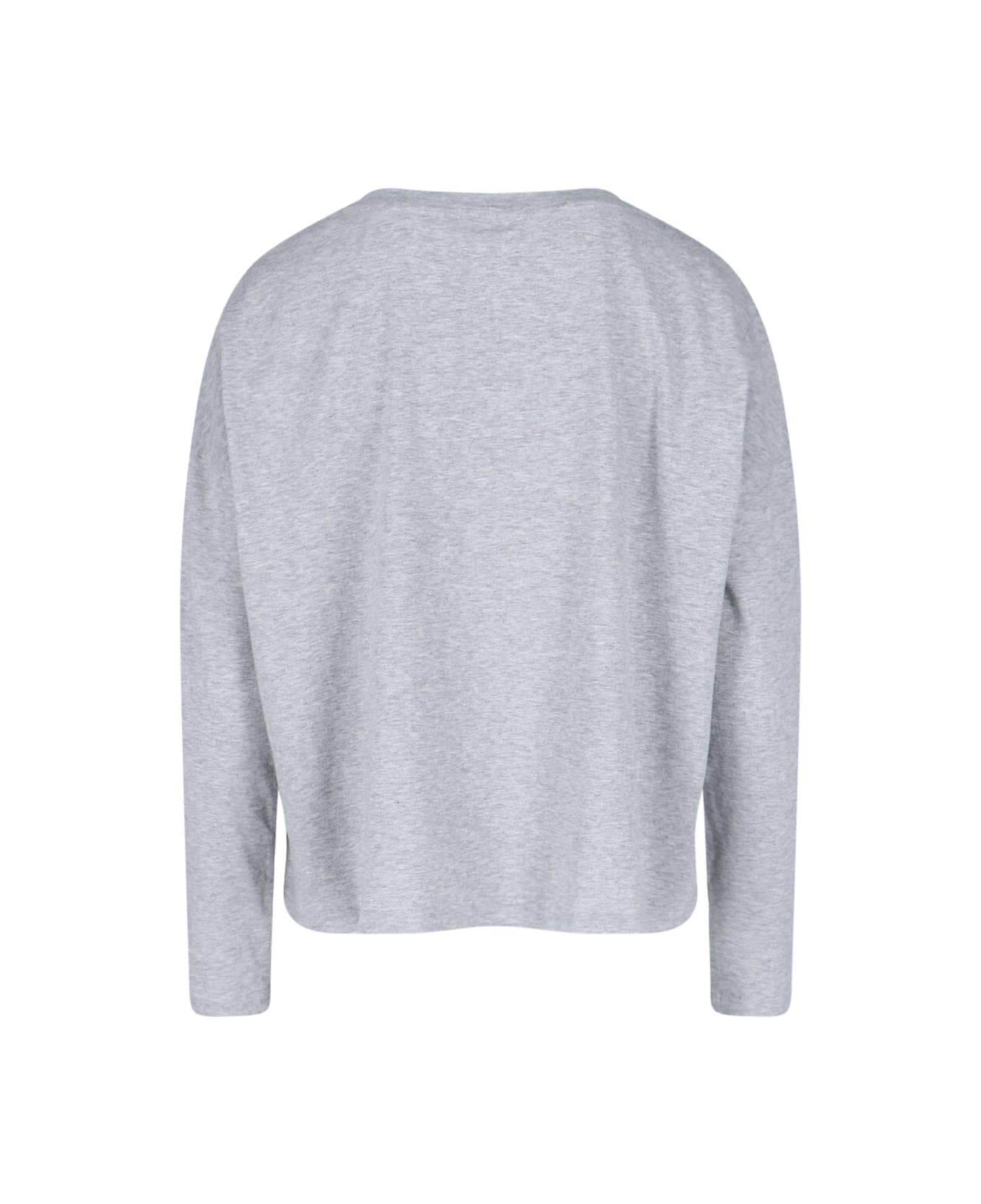 Ma'ry'ya Round Neckline T-shirt - Gray