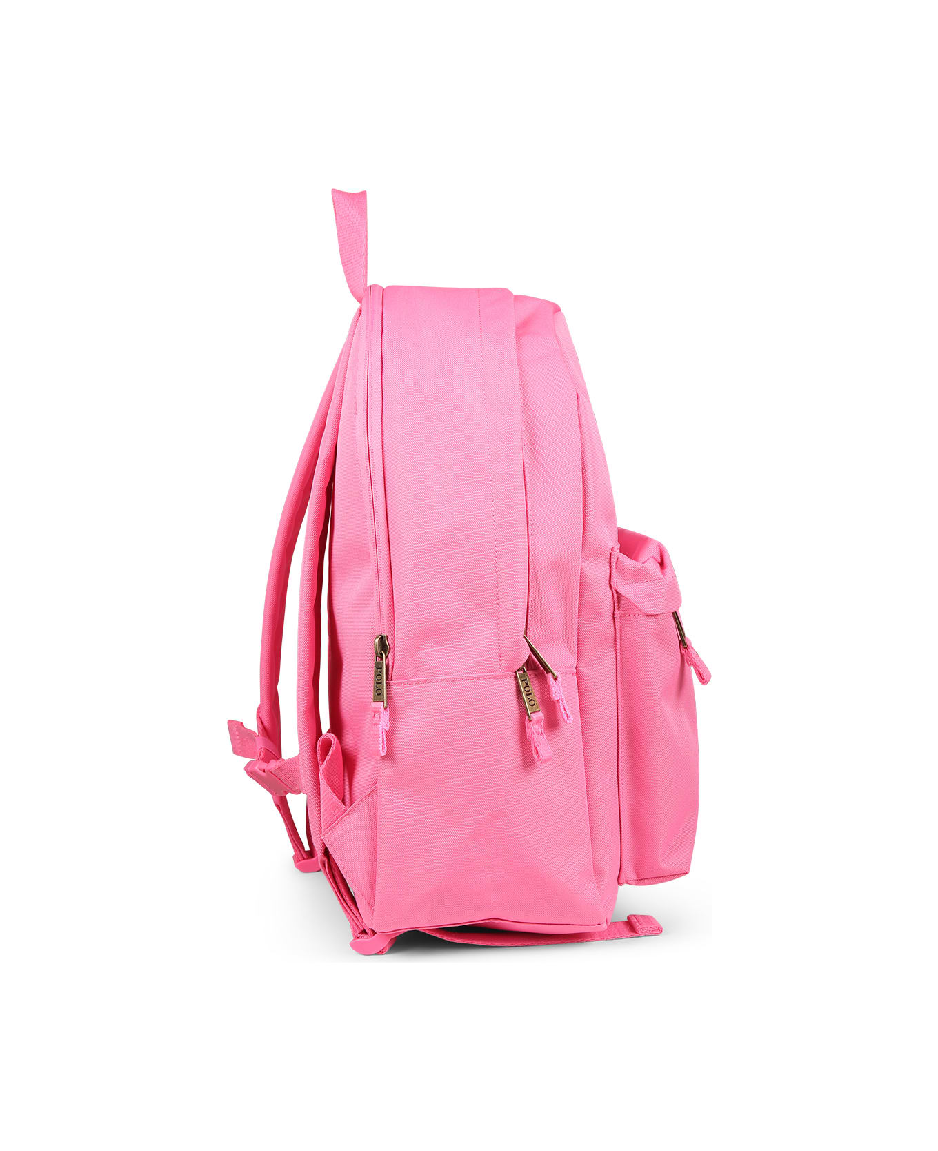 Ralph Lauren Fuchsia Backpack For Girl With Polo Bear - Fuchsia