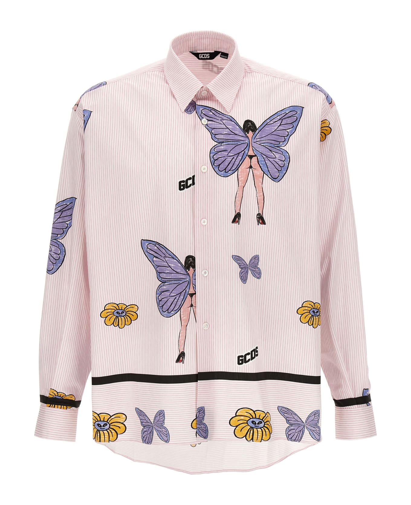 GCDS 'butterfly' Shirt - Pink シャツ