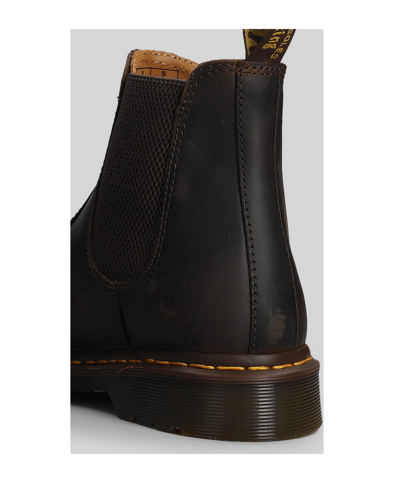 Dr. Martens 2976 Ys Combat Boots In Brown Leather - brown