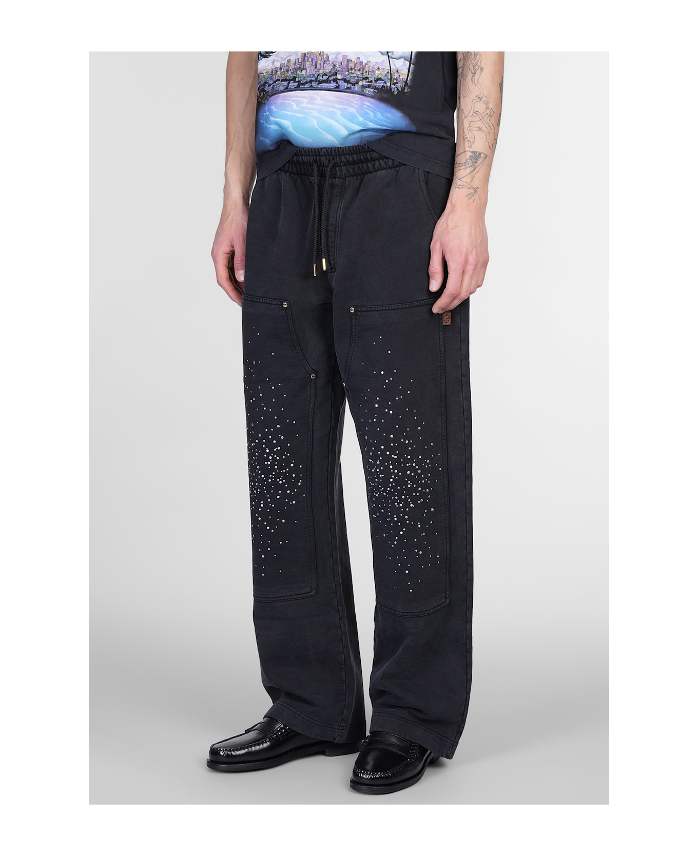Casablanca Pants In Black Cotton - black