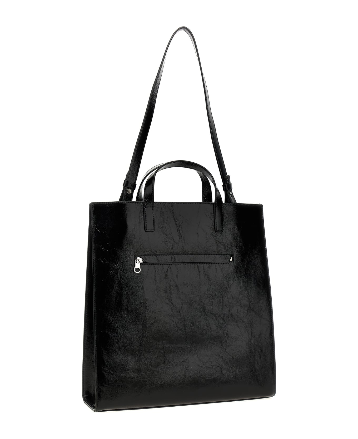 Courrèges 'heritage Naplack' Shopping Bag - Black  