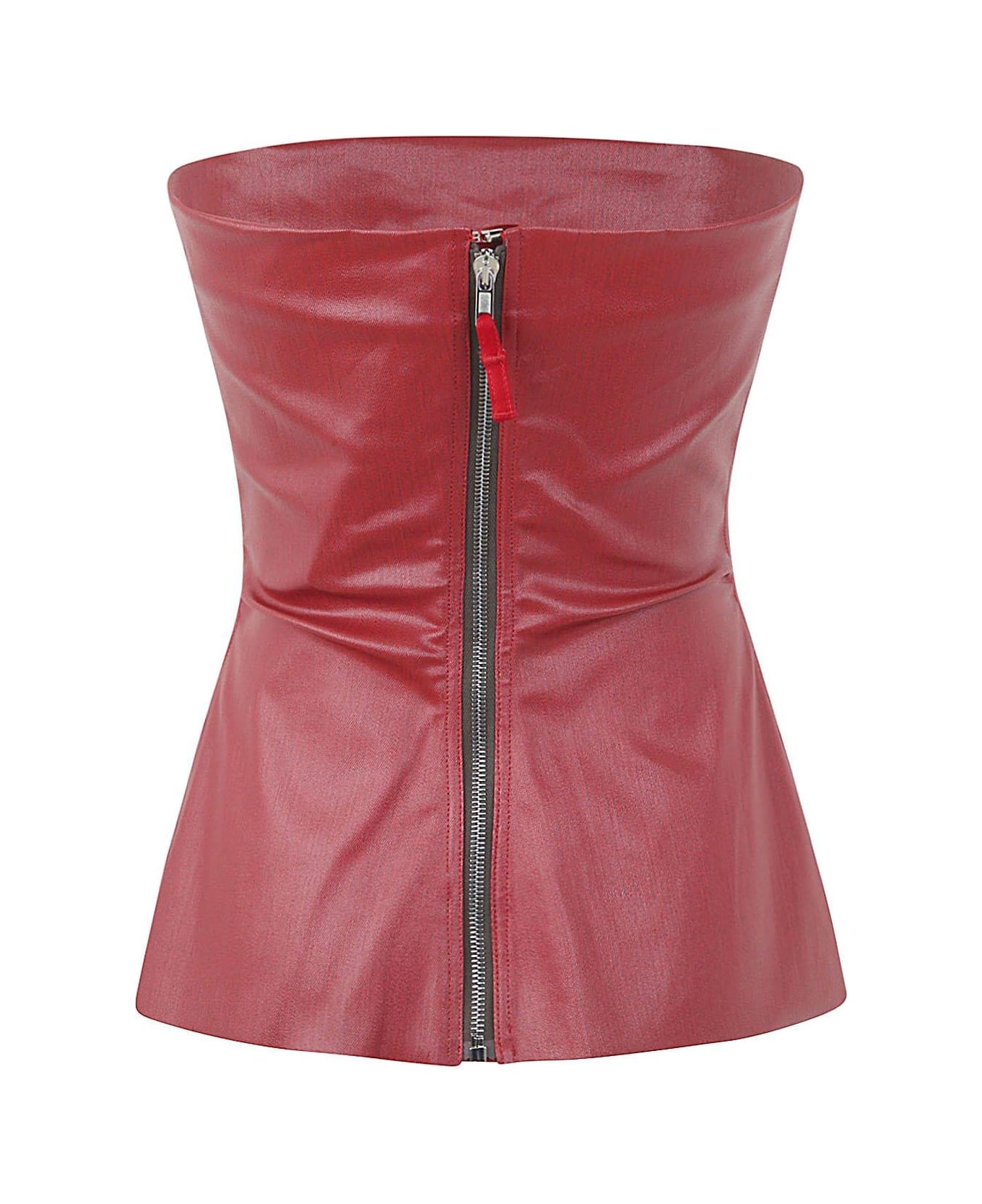 Rick Owens Strapless Bustier Top - Rosso