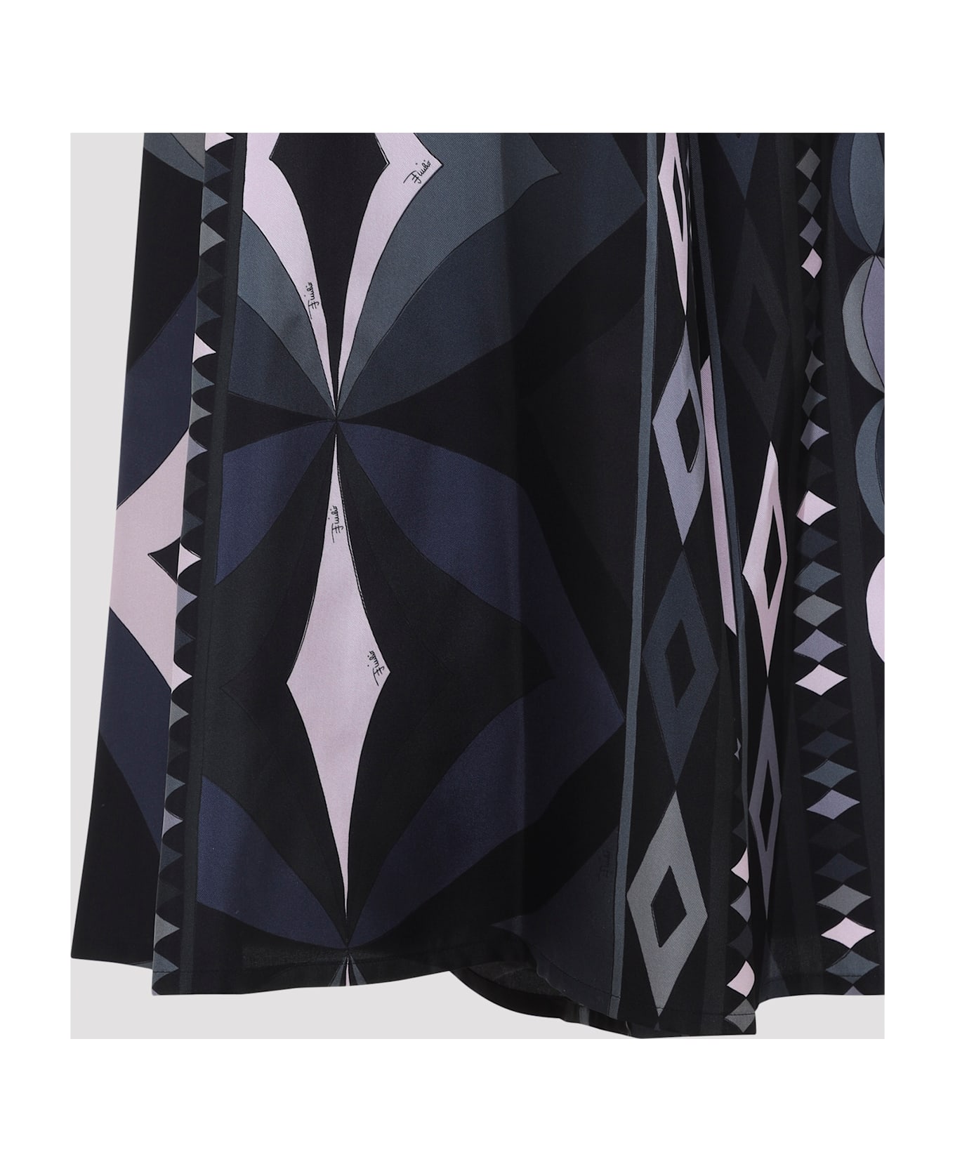 Pucci Silk Pants - Black Pink