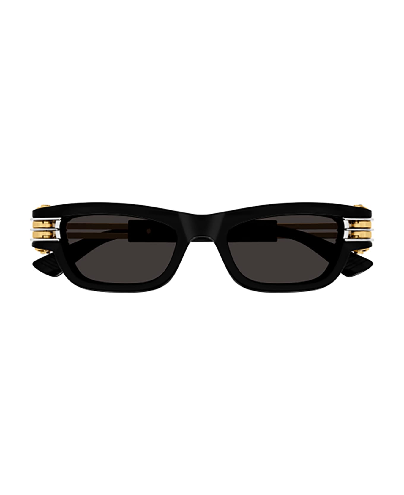 Bottega Veneta Eyewear BV1308S Sunglasses - Black Gold Grey