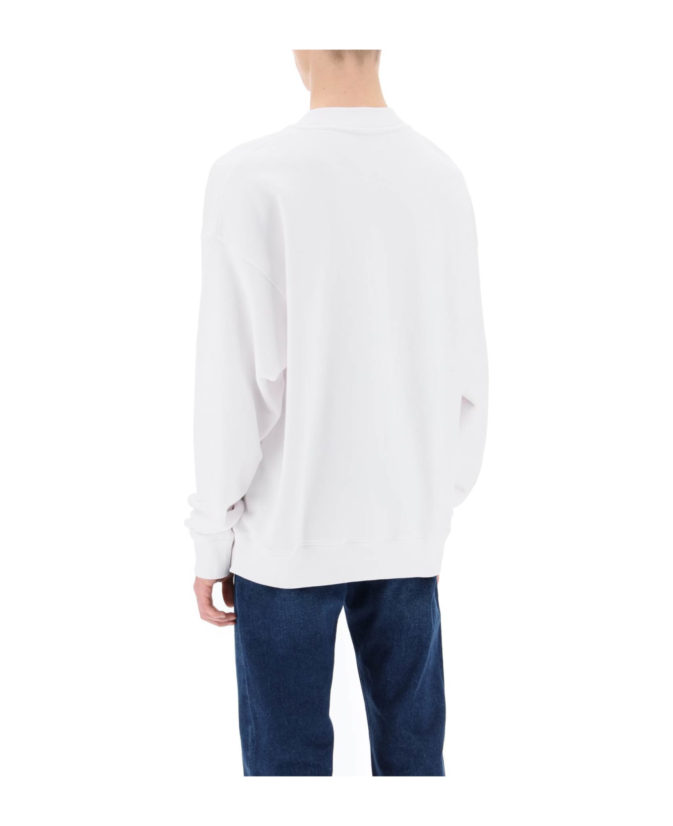 Off-White Skate Sweatshirt With Off Logo - White Black フリース