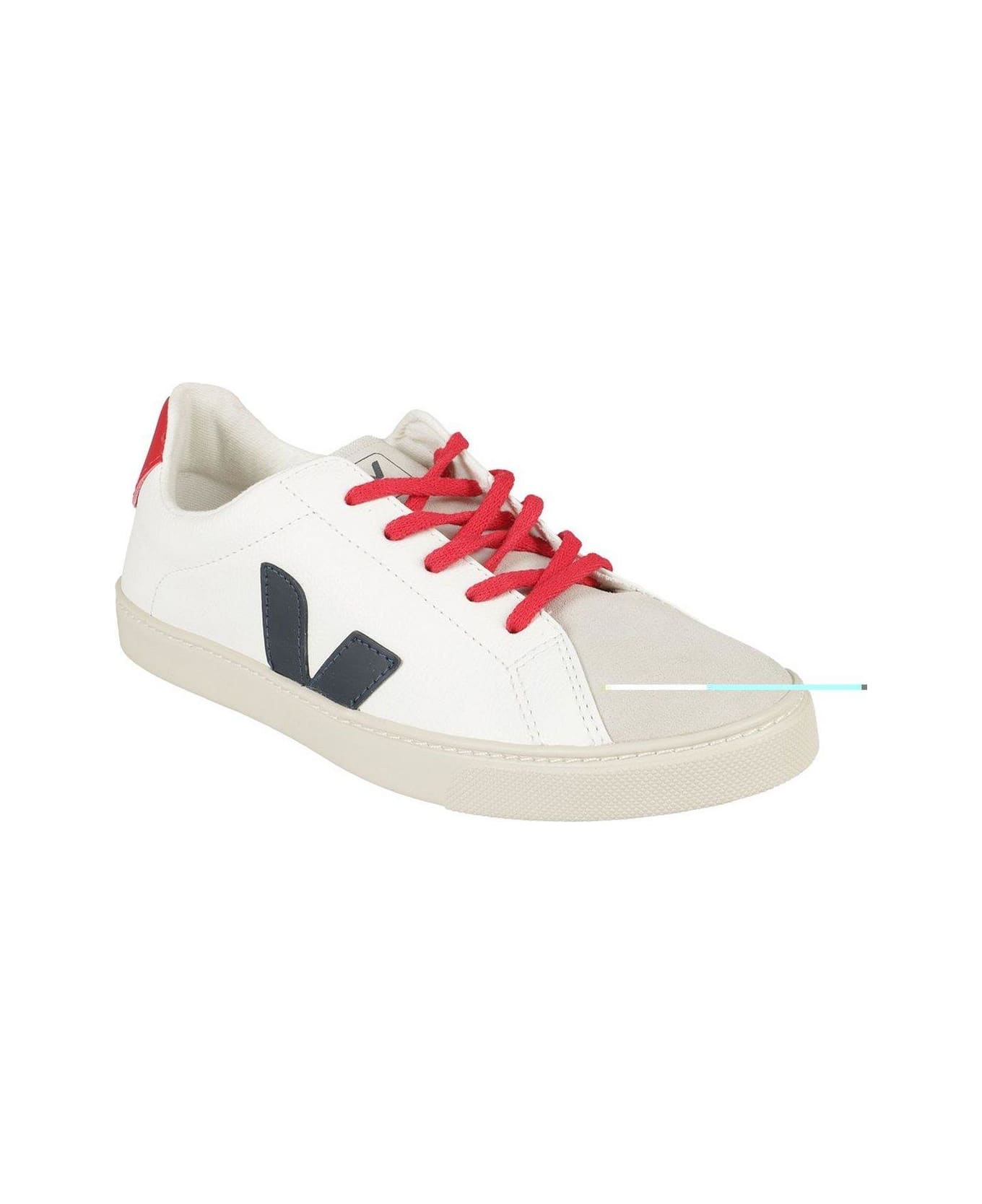 Veja Logo-detailed Lace-up Sneakers - WHITE