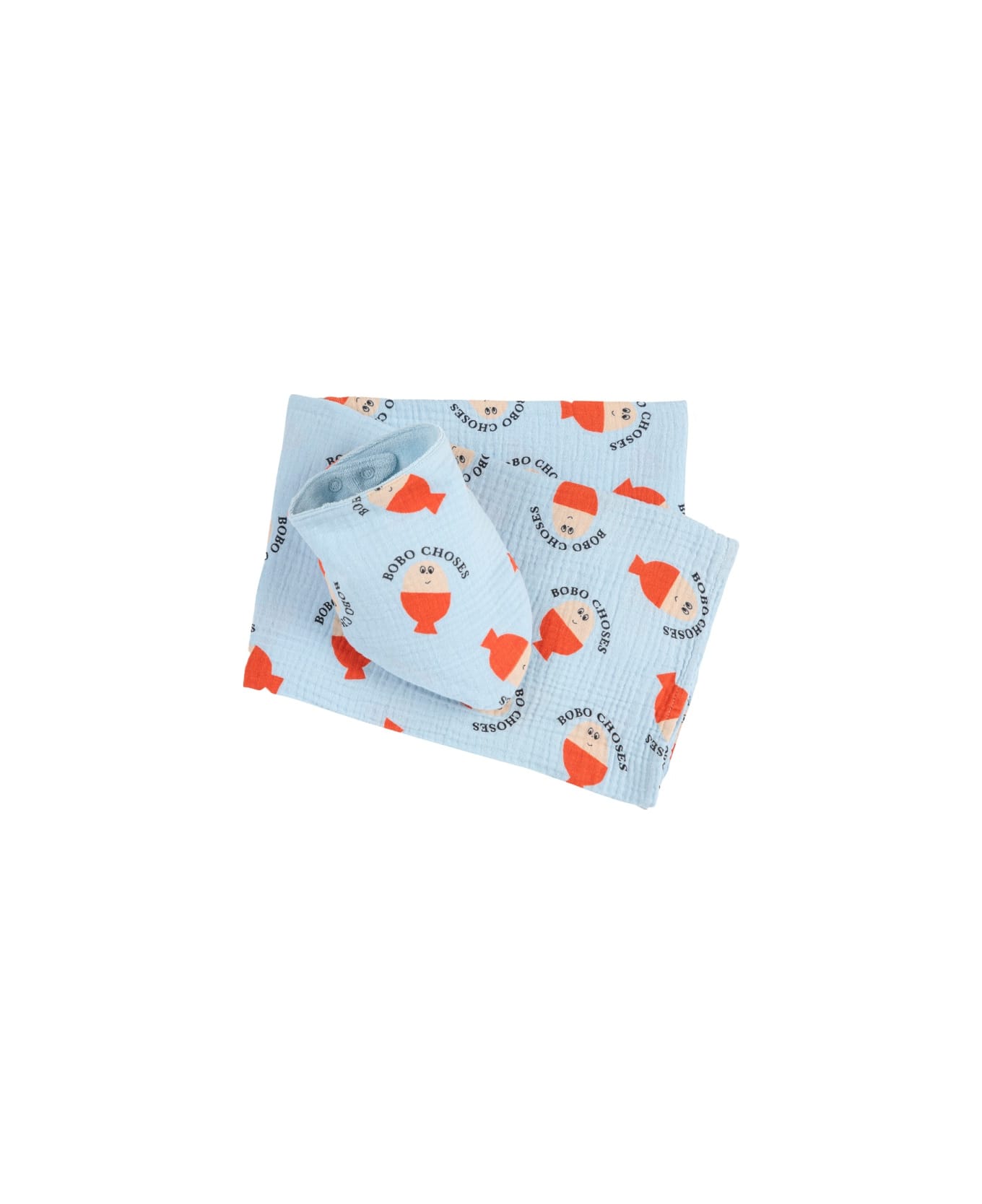 Bobo Choses "eggs" Bib Set - BLUE