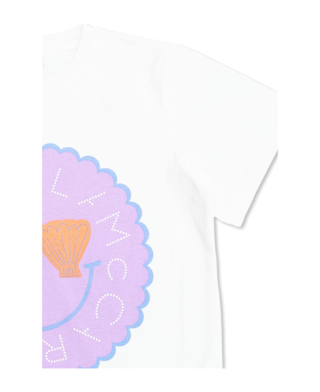 Stella McCartney Logo-printed Crewneck T-shirt - Avorio Tシャツ＆ポロシャツ