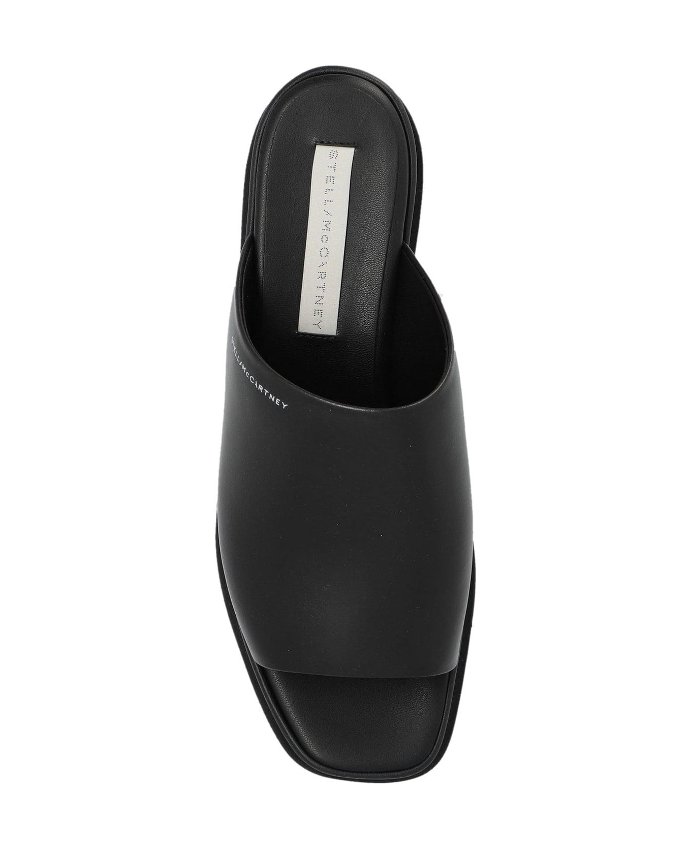 Stella McCartney Elyse Platform Slides - EBONY