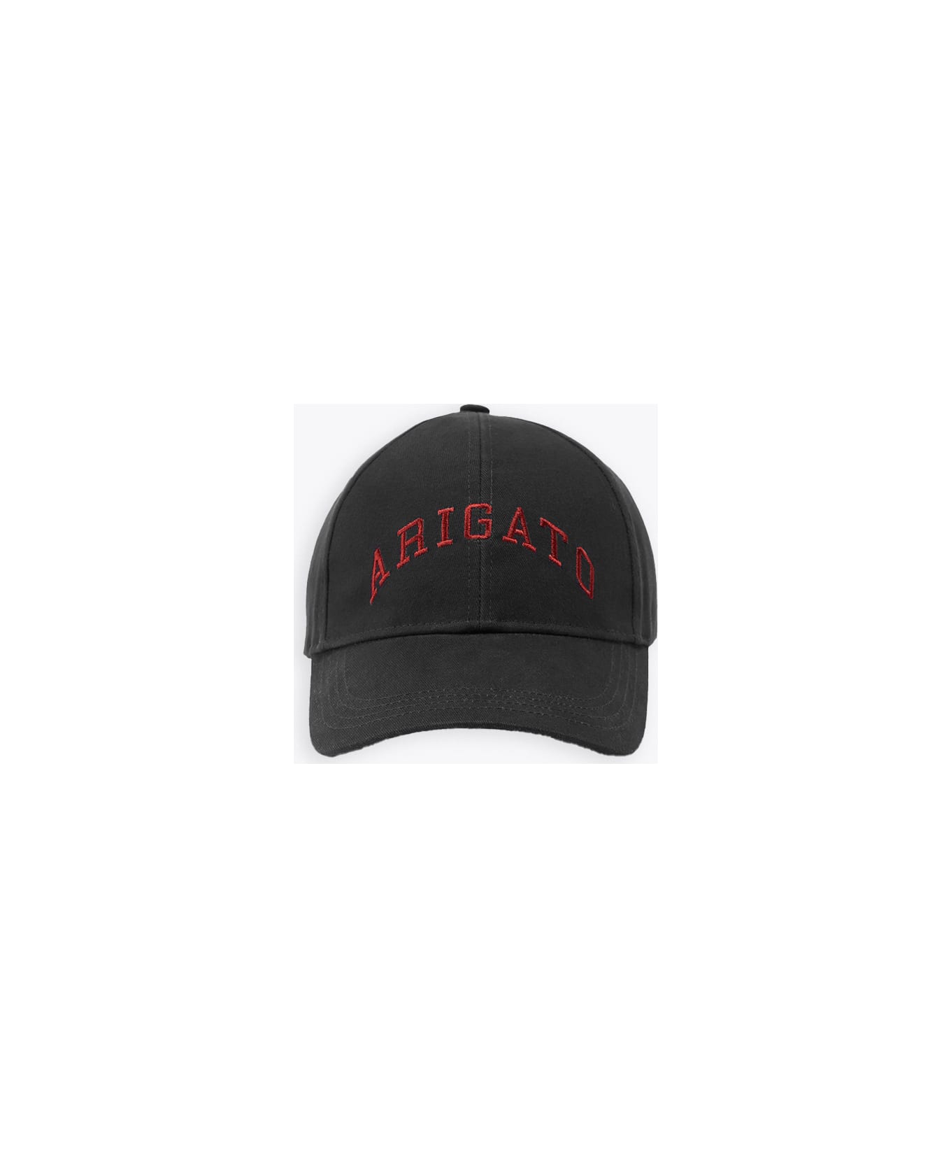 Axel Arigato College Arigato Cap Black cap with red logo embroidery - College Arigato cap - Nero