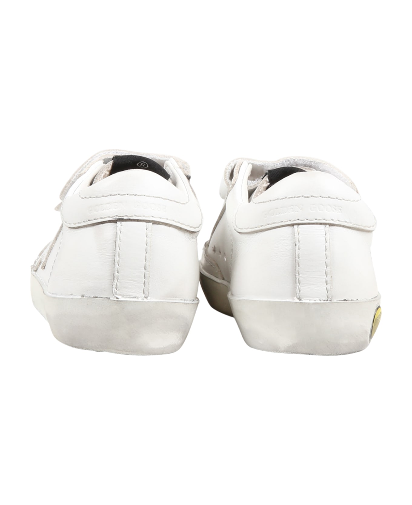 Golden Goose White ''old School'' Sneaker For Kids - White