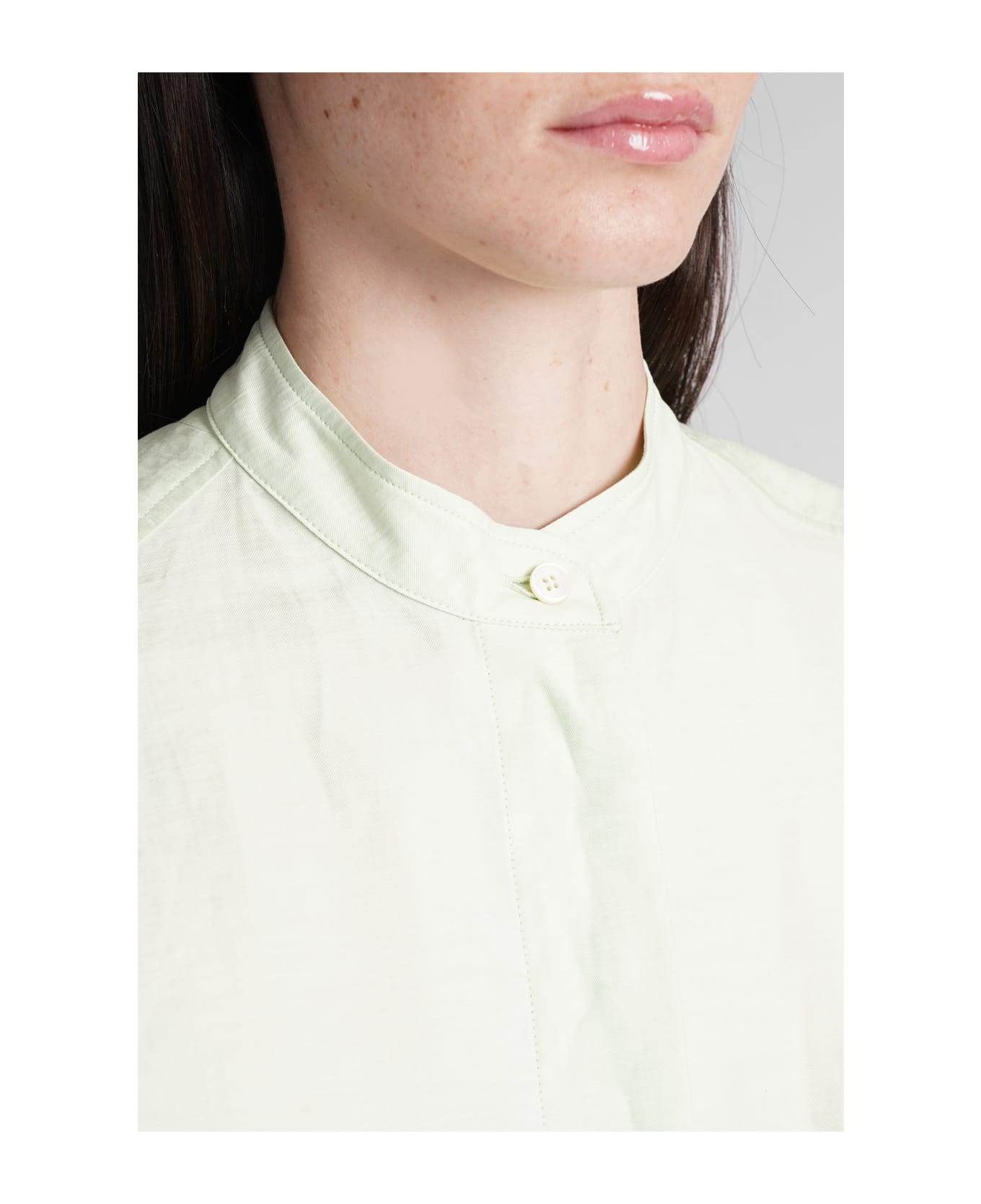 Stella McCartney Shirt In Green Linen - green シャツ