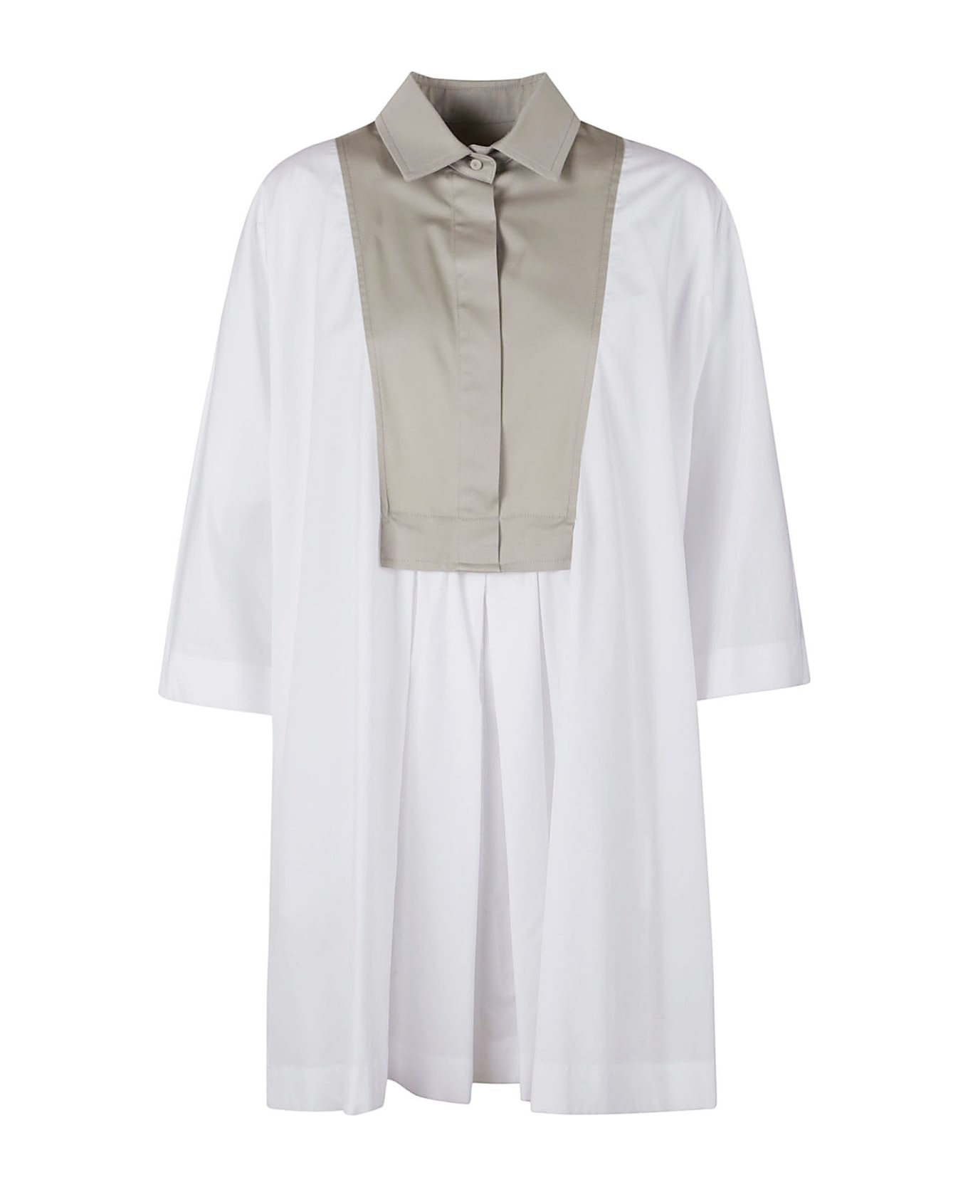 Max Mara Tatico Shirt Dress - bianco ワンピース＆ドレス