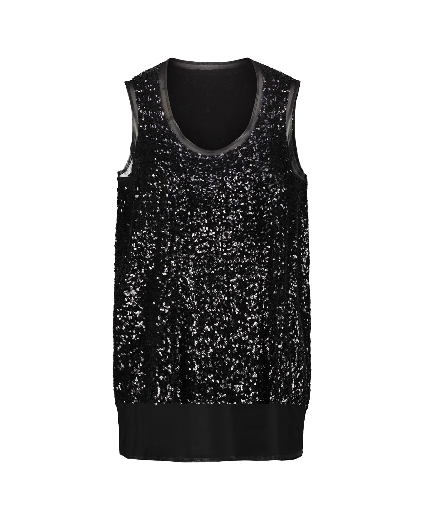 Comme des Garçons Micro Sequin Top - Black