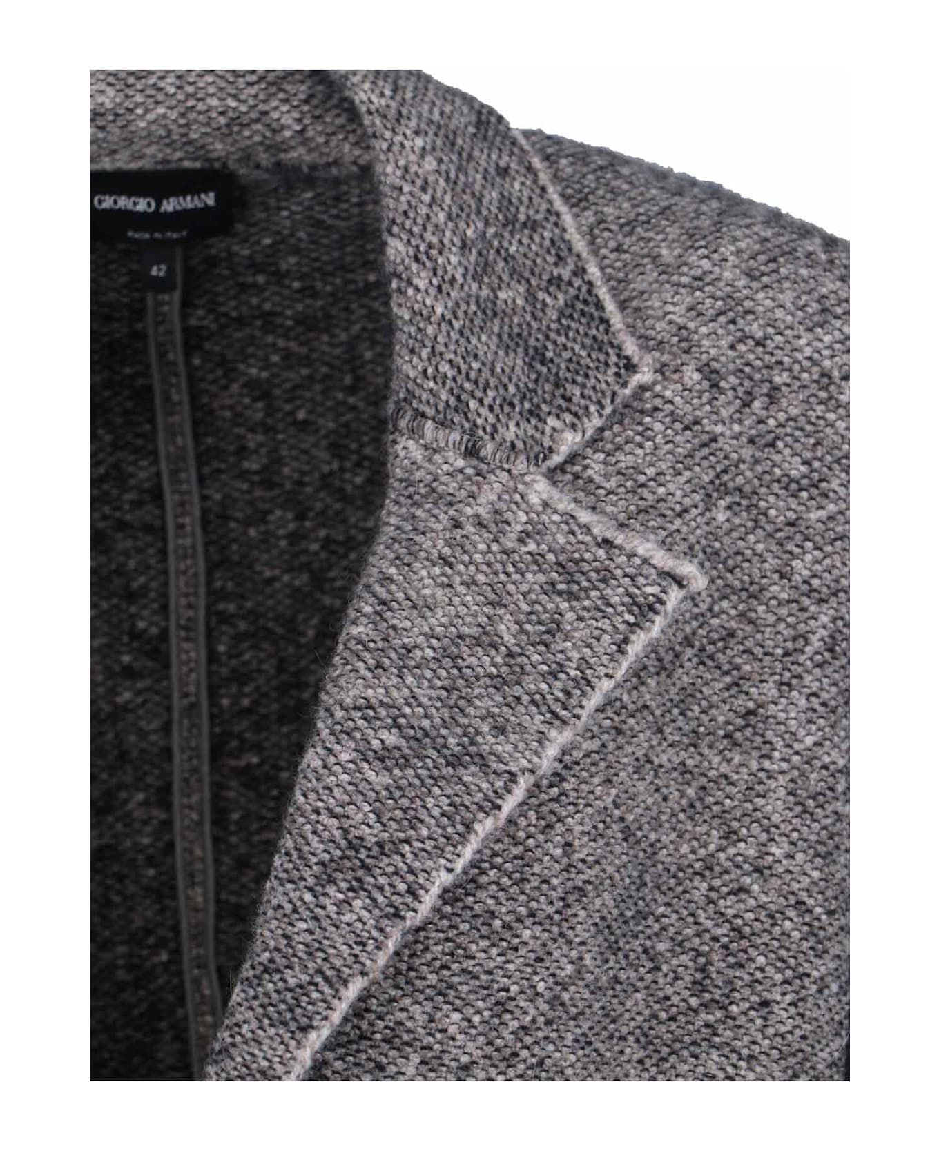 Giorgio Armani Single-breasted Blazer - Gray
