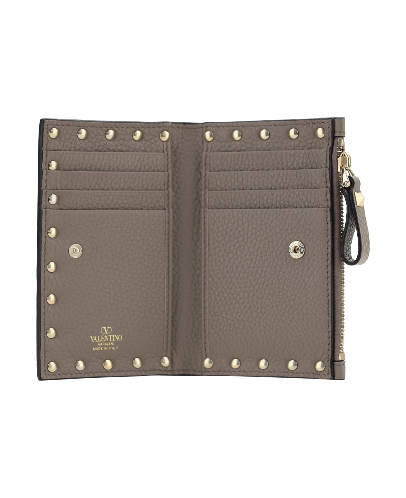 Valentino Garavani Rockstud Wallet - Moon Taupe