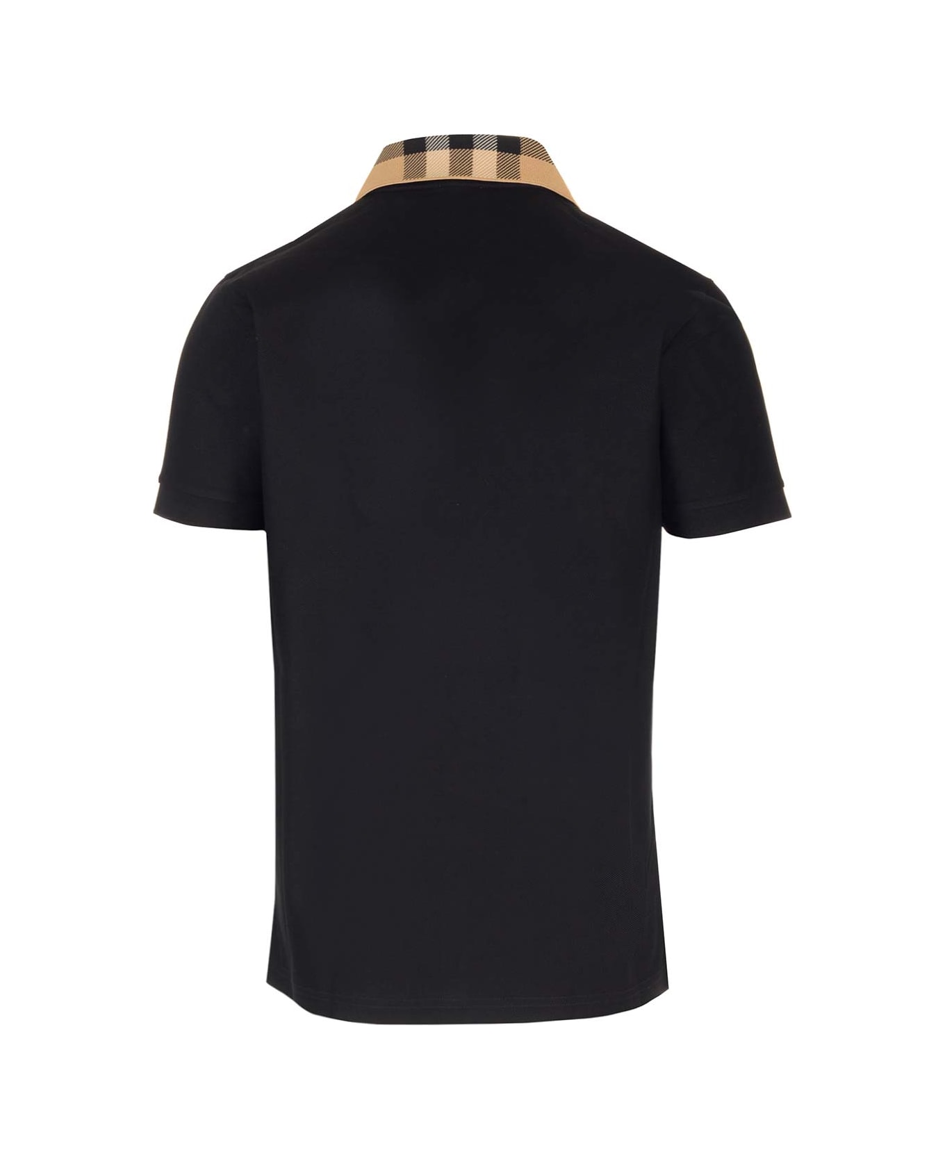 Burberry Black Cotton Polo Shirt ポロシャツ 通販 | Italist