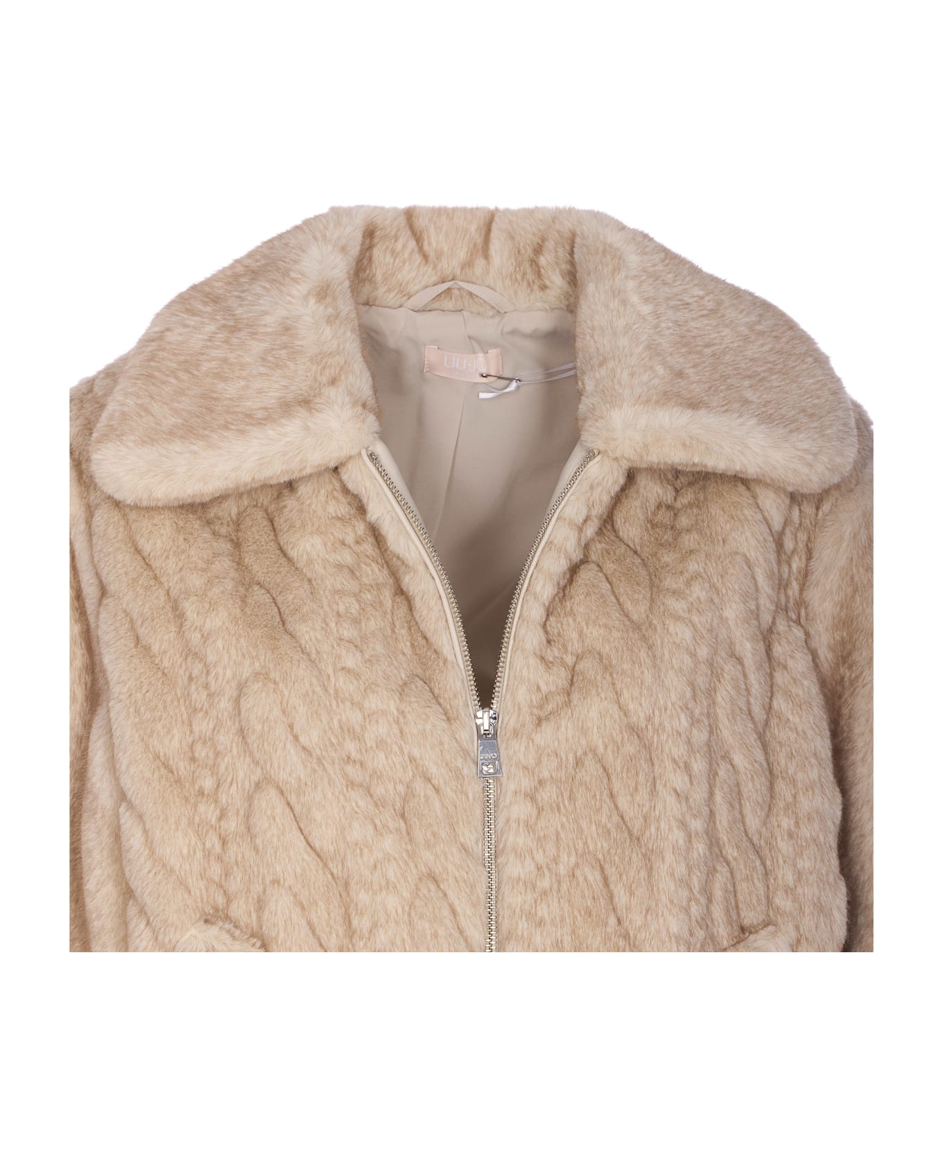 Liu-Jo Faux Fur Jacket - Beige