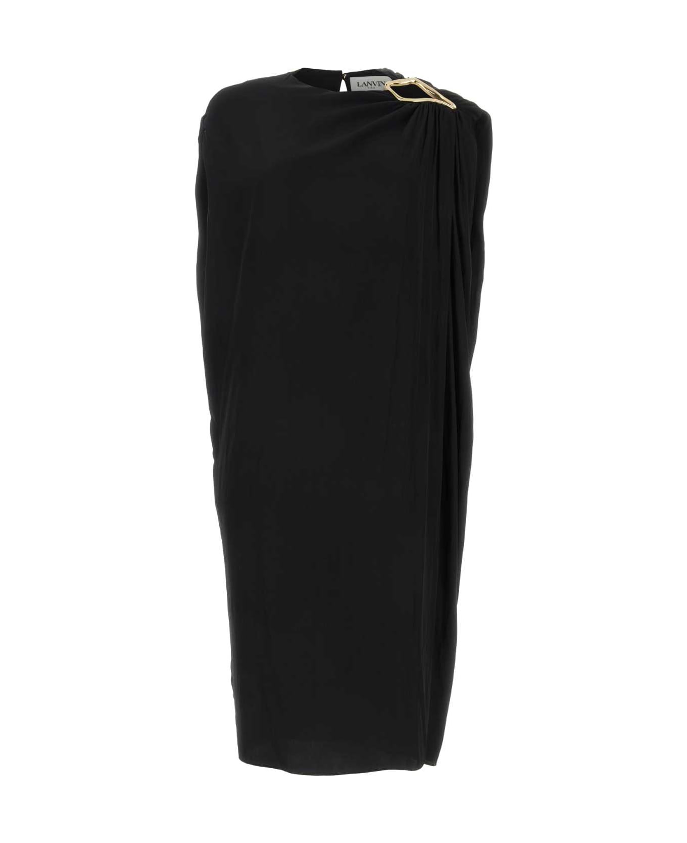 Lanvin Black Jersey Dress - Black ワンピース＆ドレス