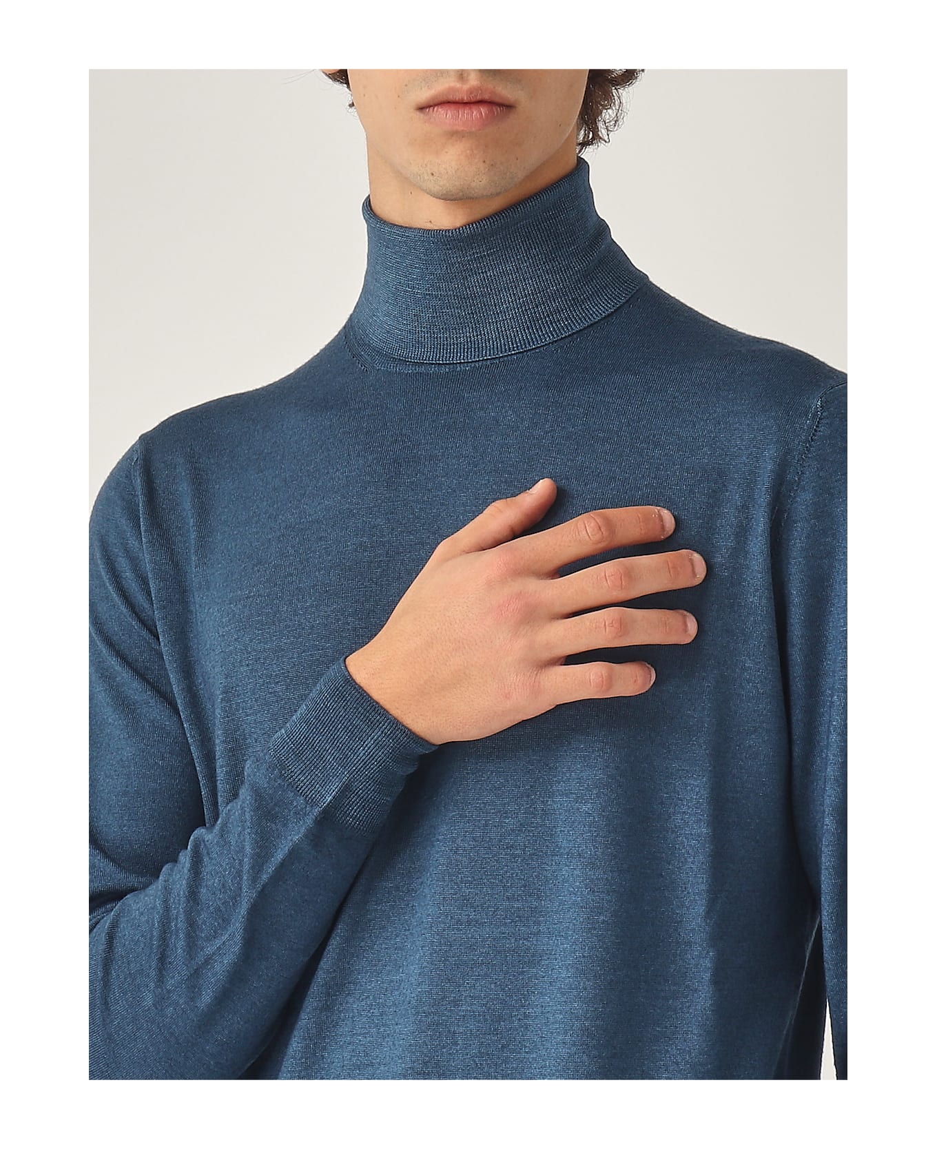 Filippo De Laurentiis Dolcevita Merinos Sweater - PETROLIO