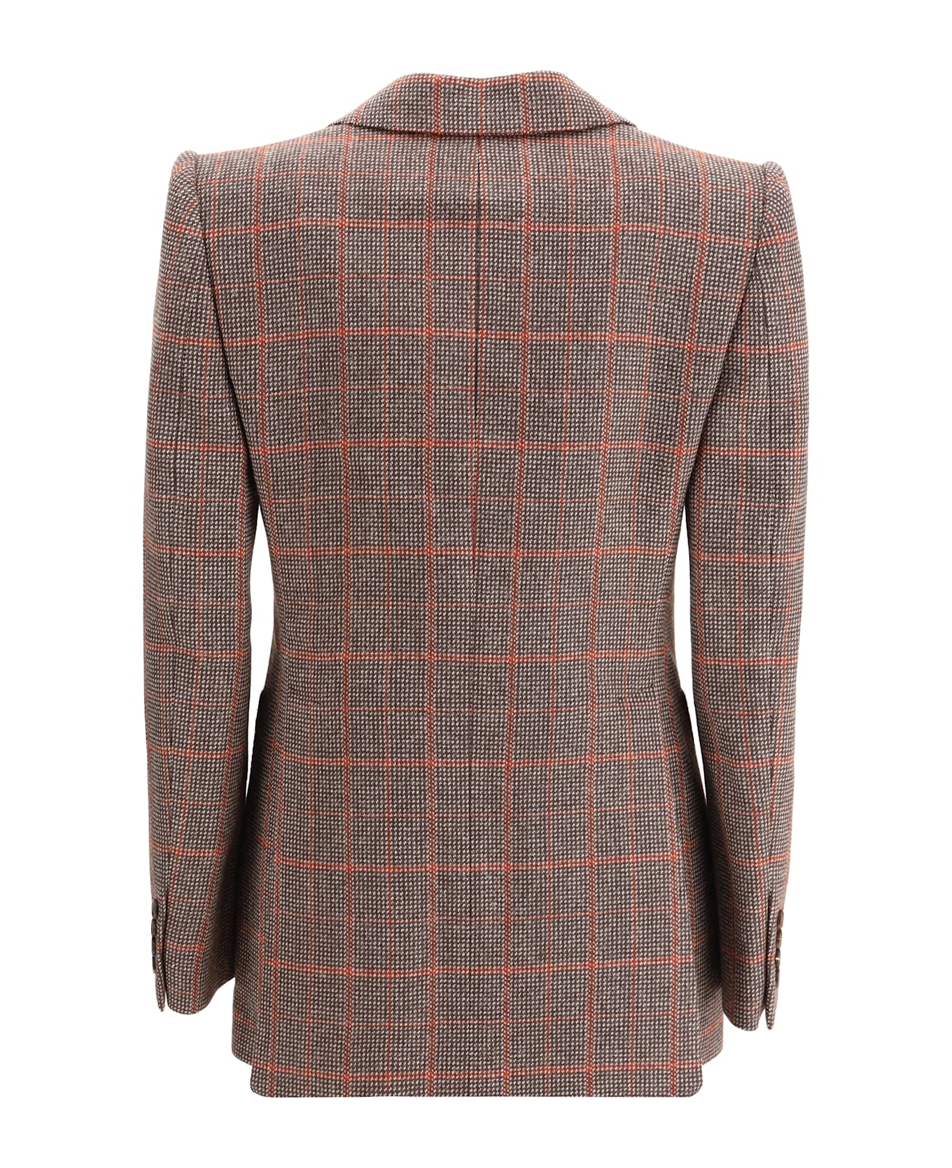 Chloé Wool Plaid Blazer