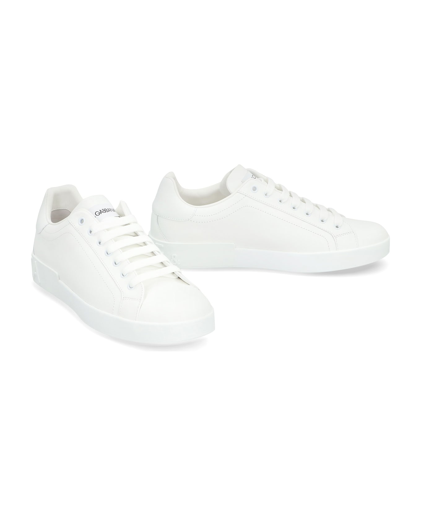 Dolce 
Gabbana Portofino Leather Low-top Sneakers - White