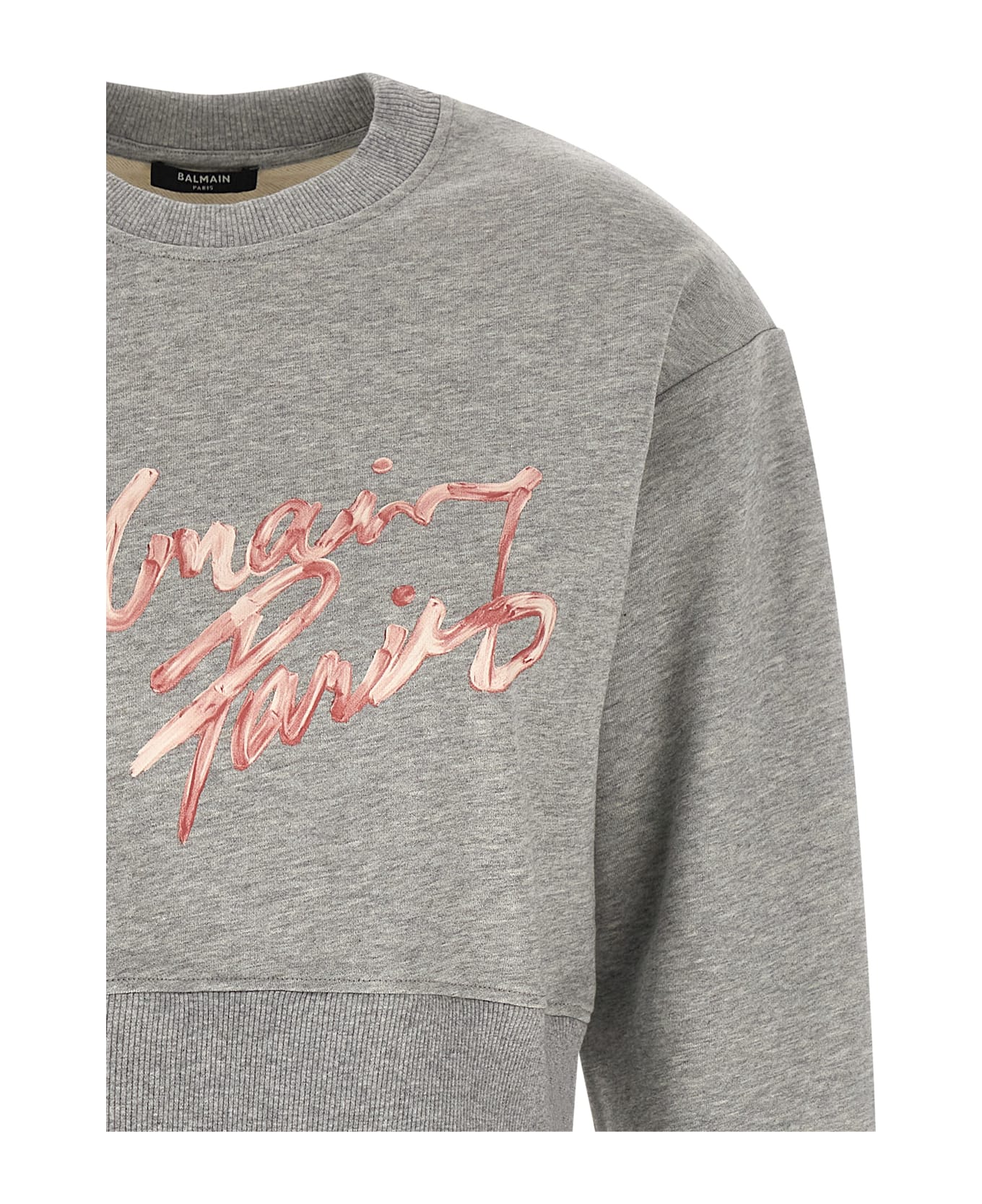 Balmain 'balmain Paris' Sweatshirt - Gray