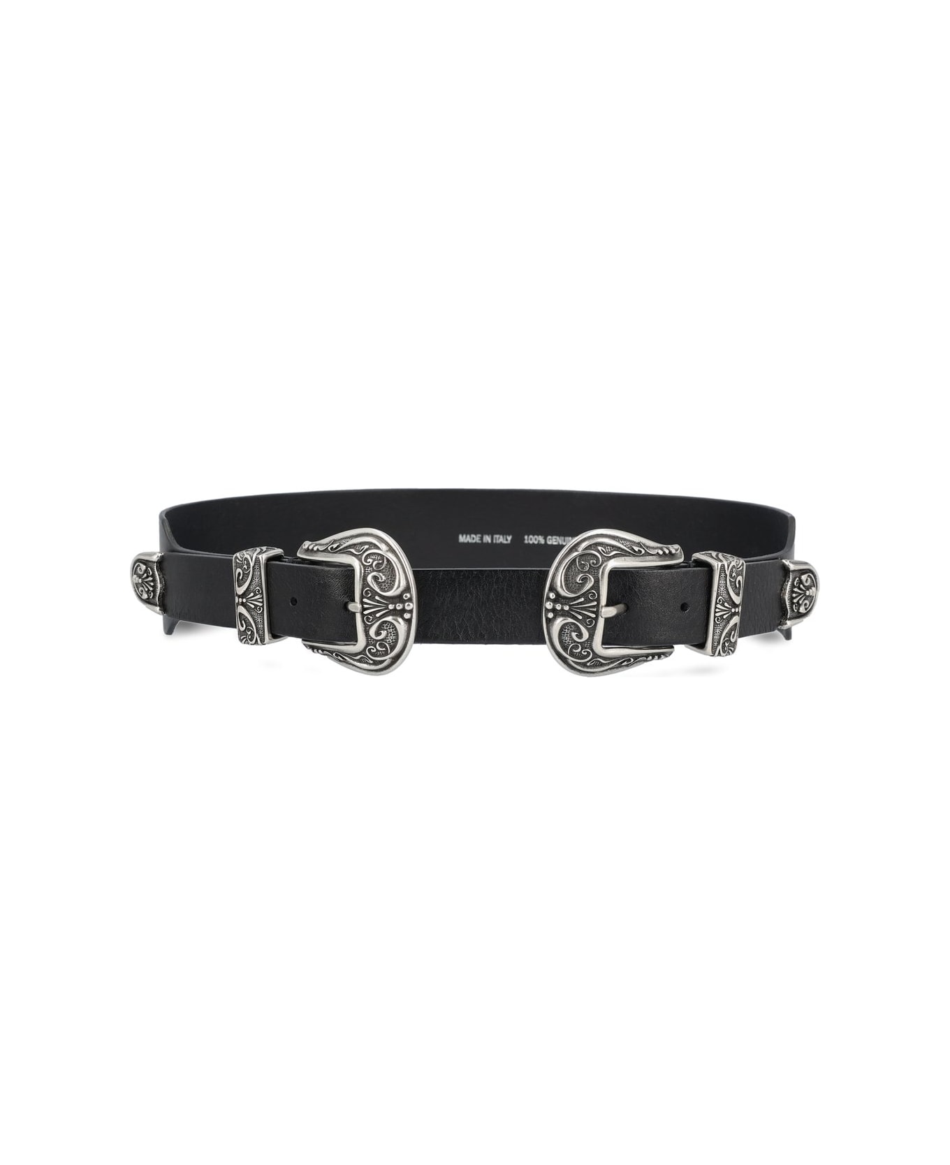 Golden Goose Double Buckled Belt - Black