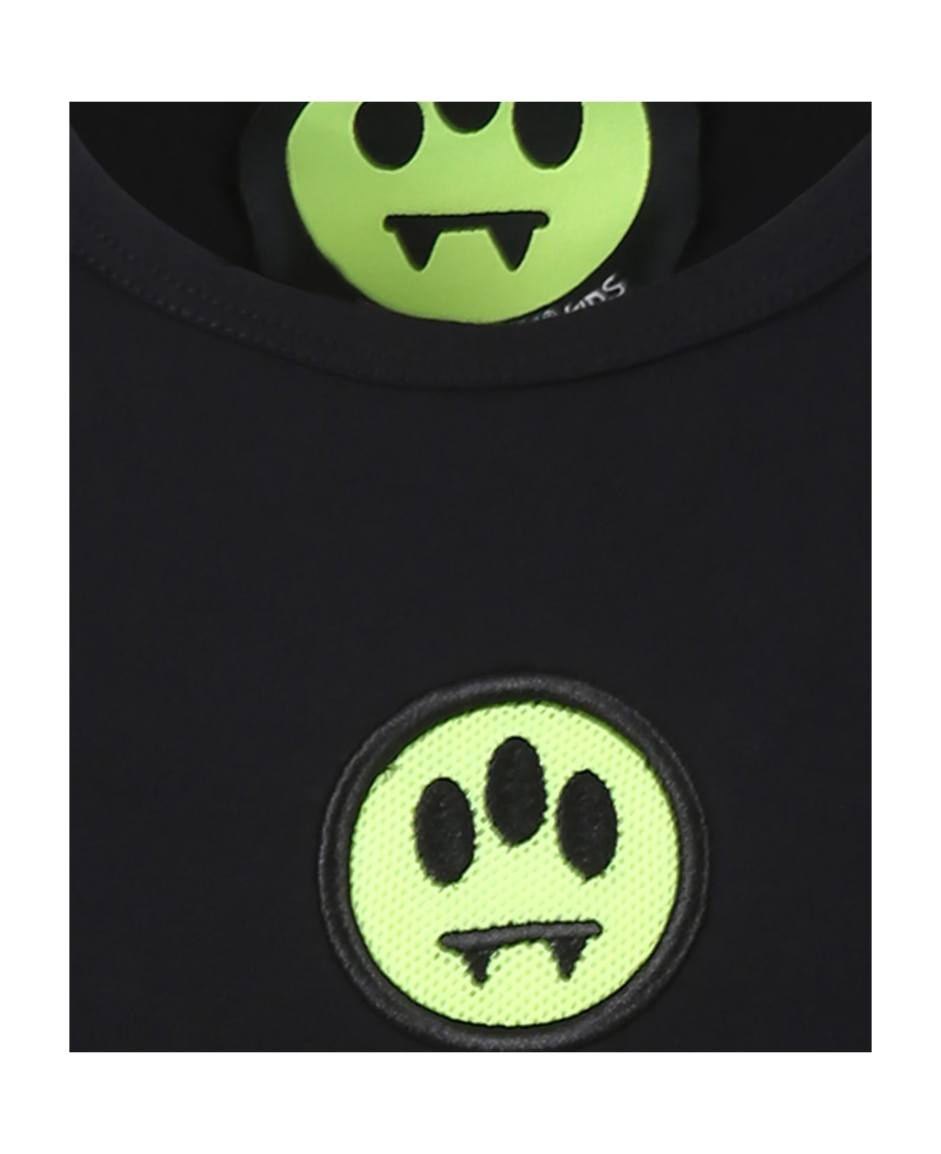 Barrow Black Dress For Girl With Smiley - Black