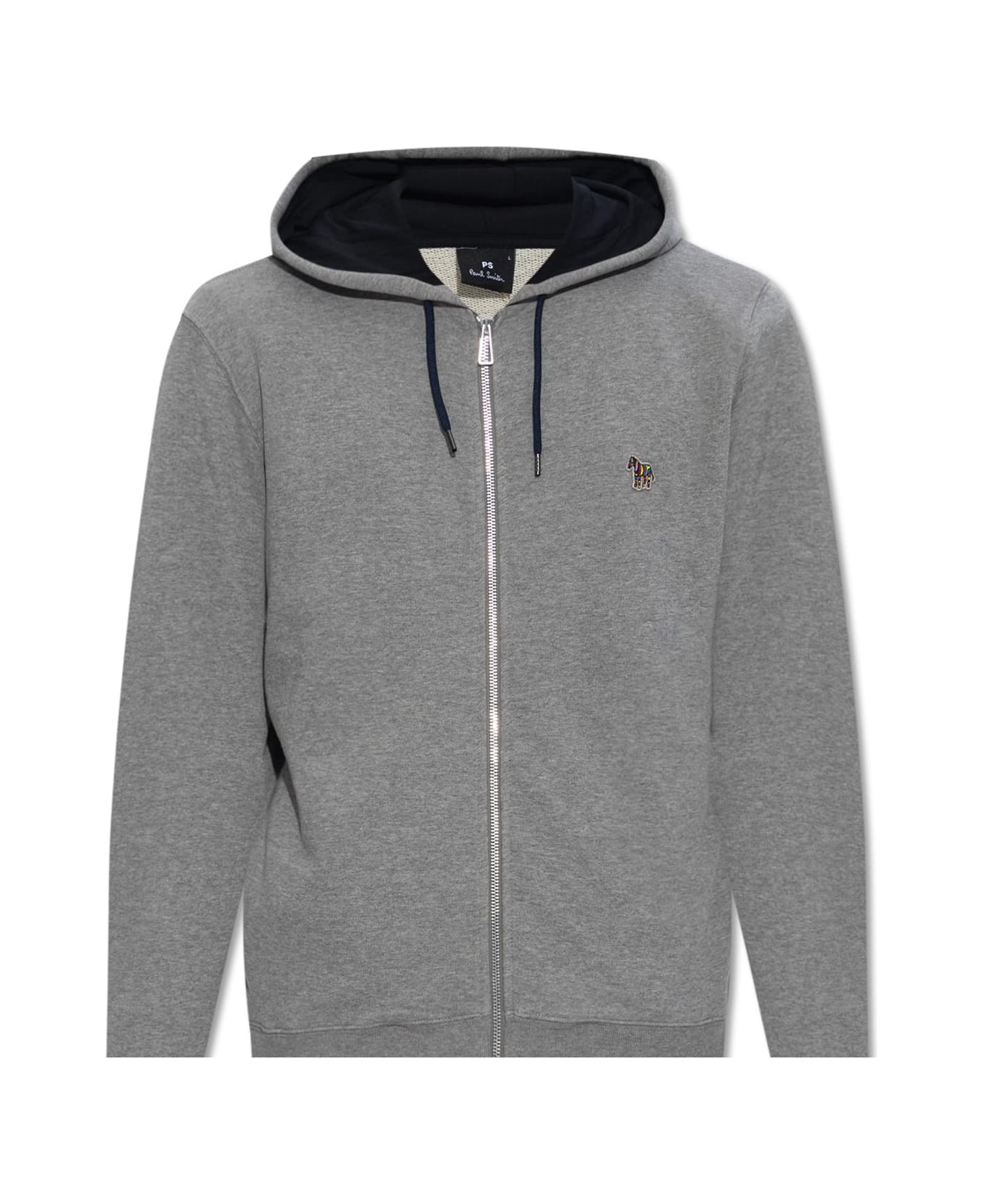 PS by Paul Smith Ps Paul Smith Patched Hoodie - Grey