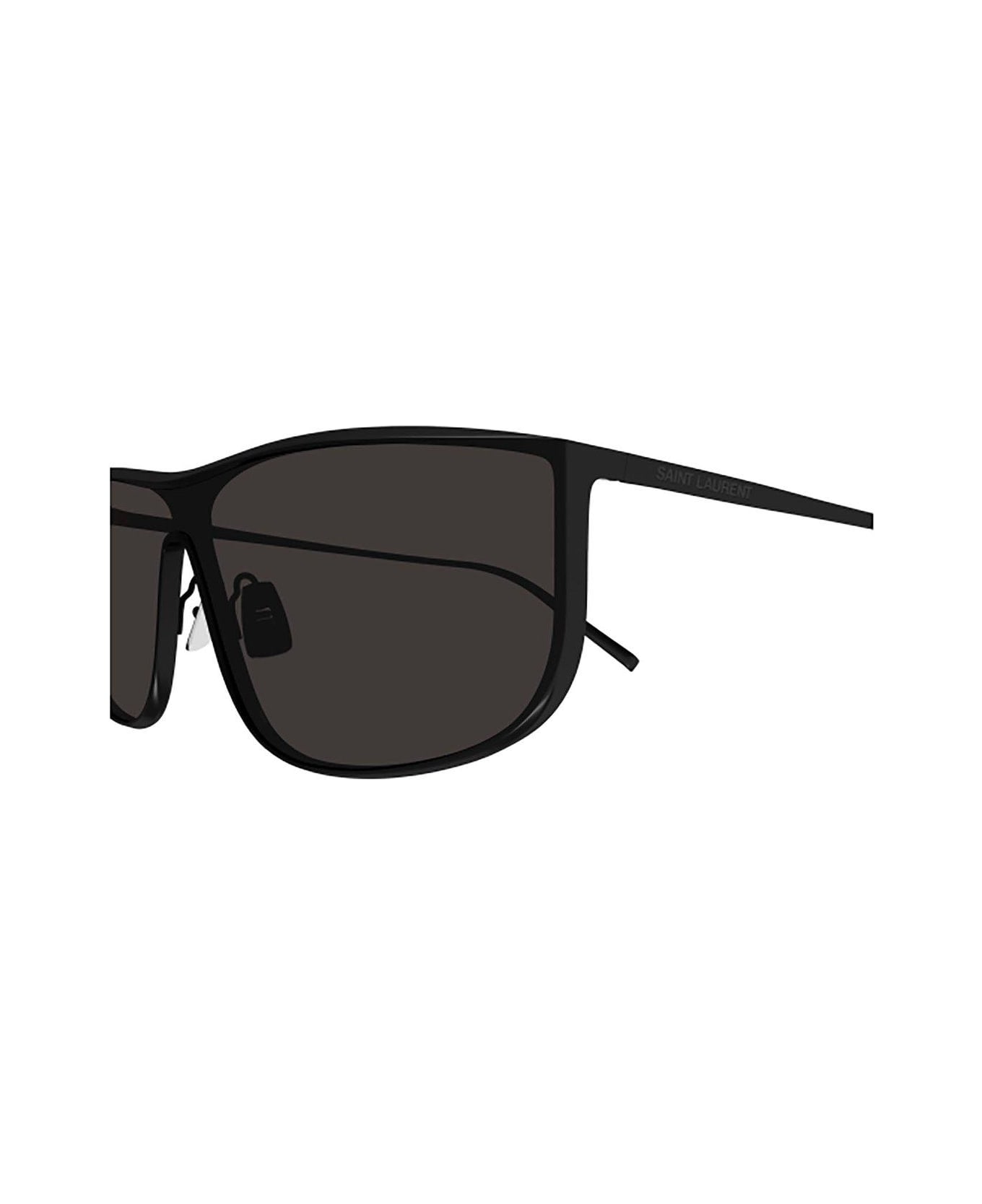 Saint Laurent Eyewear Sl 605 Luna Rectangular Frame Sunglasses - 002 black black black サングラス