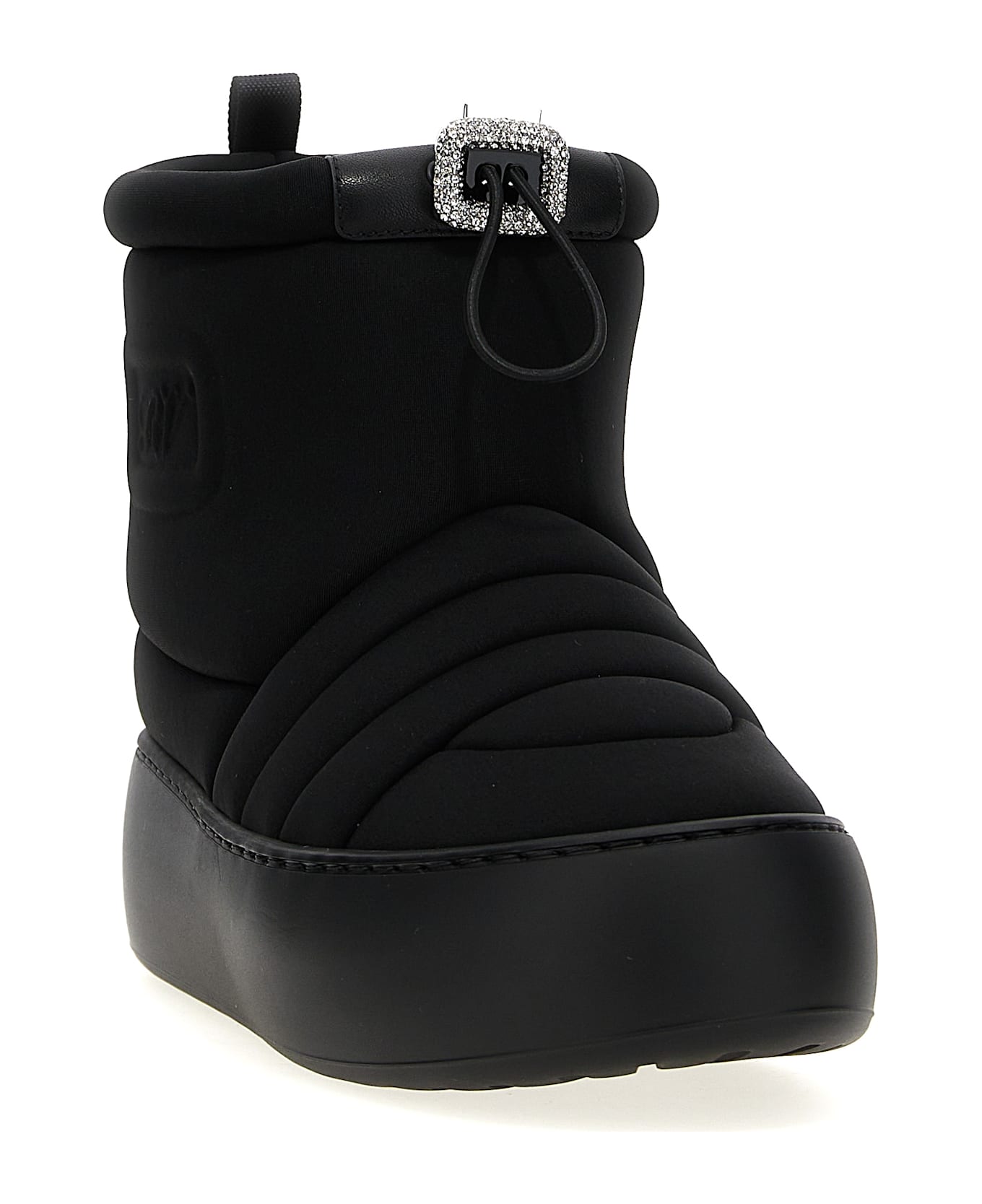 Roger Vivier 'viv Winter Puffy' Ankle Boots - Black