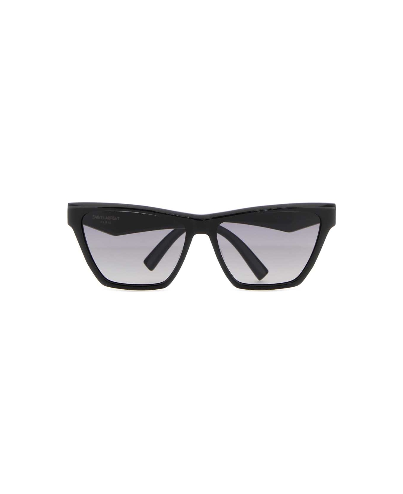 Saint Laurent Black Acetate Sl M103 Sunglasses - BLKBLKGRGRE