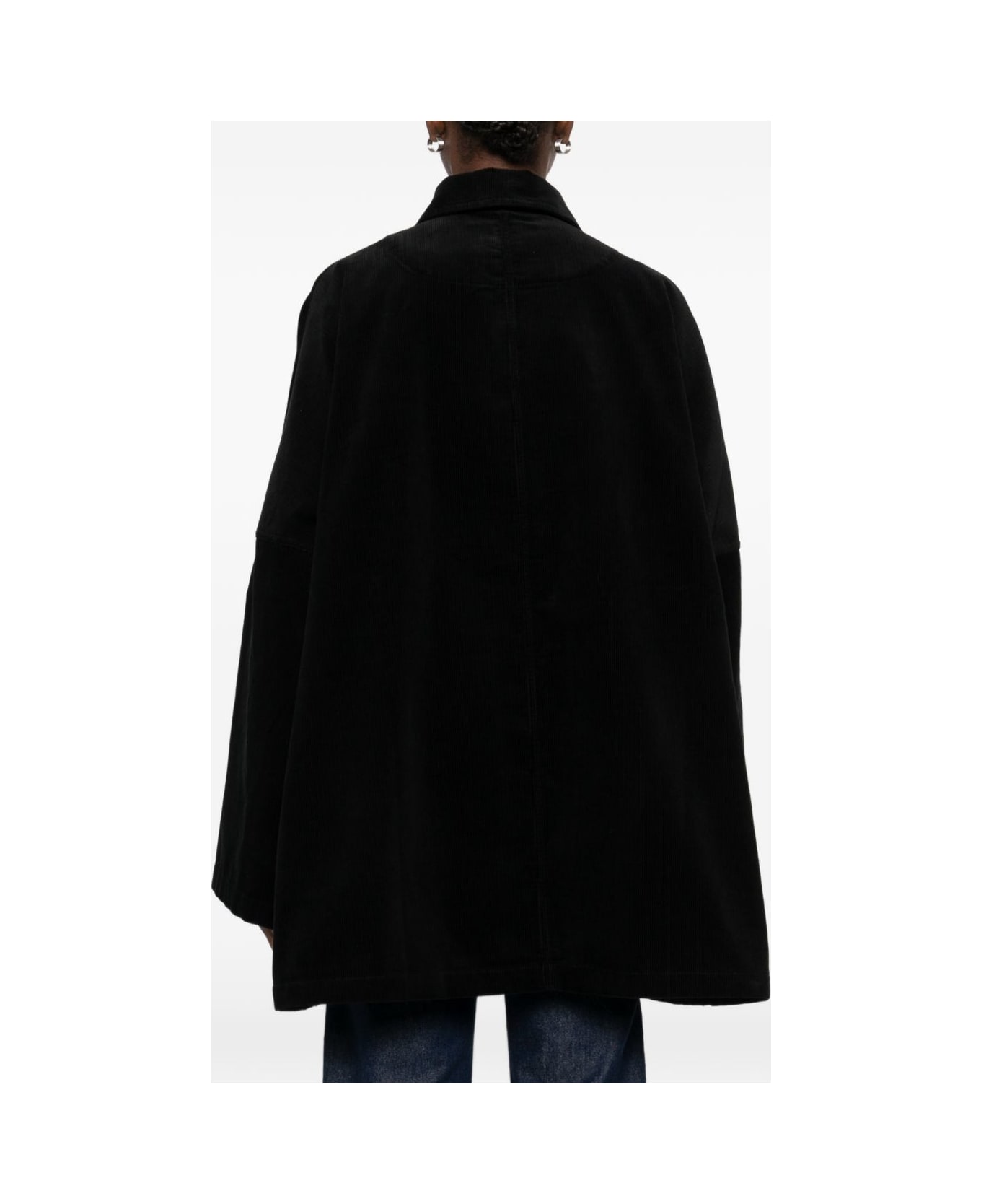 Totême Cotton Overshirt Jacket - Black