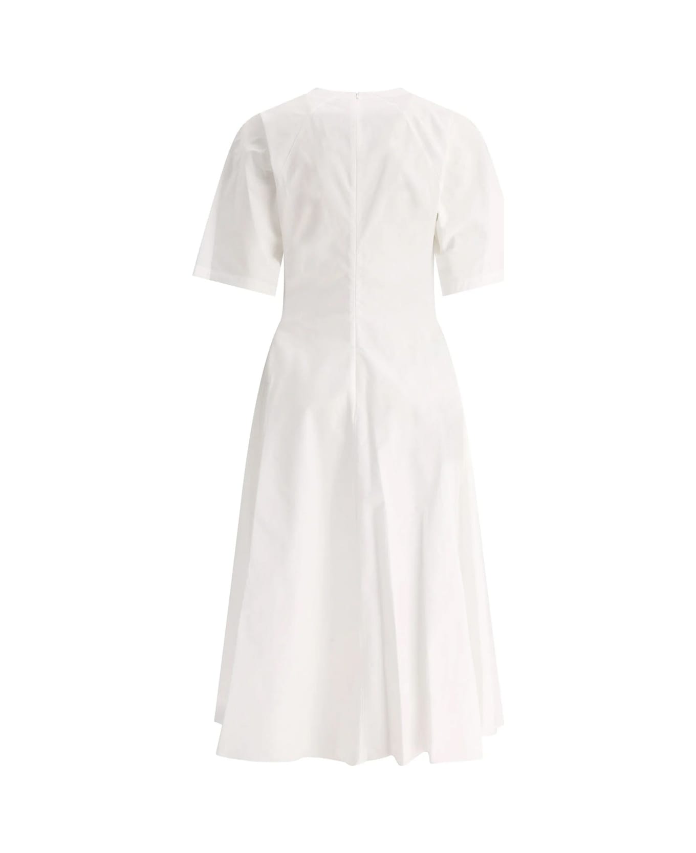 Alaia Cotton Midi Dress - White