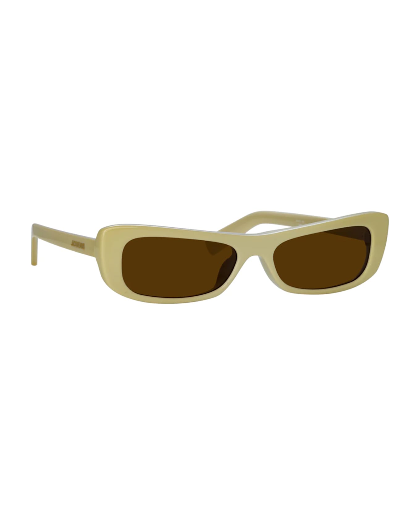 Jacquemus CAPRI Sunglasses - Beige T_shell/ Gold/ Brow