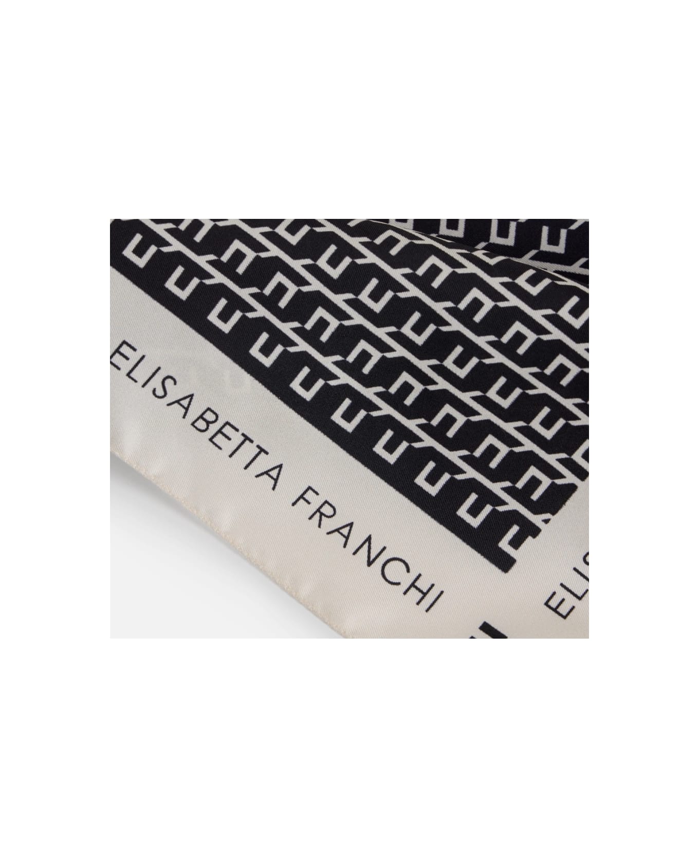 Elisabetta Franchi Foulard - Nero/Latte