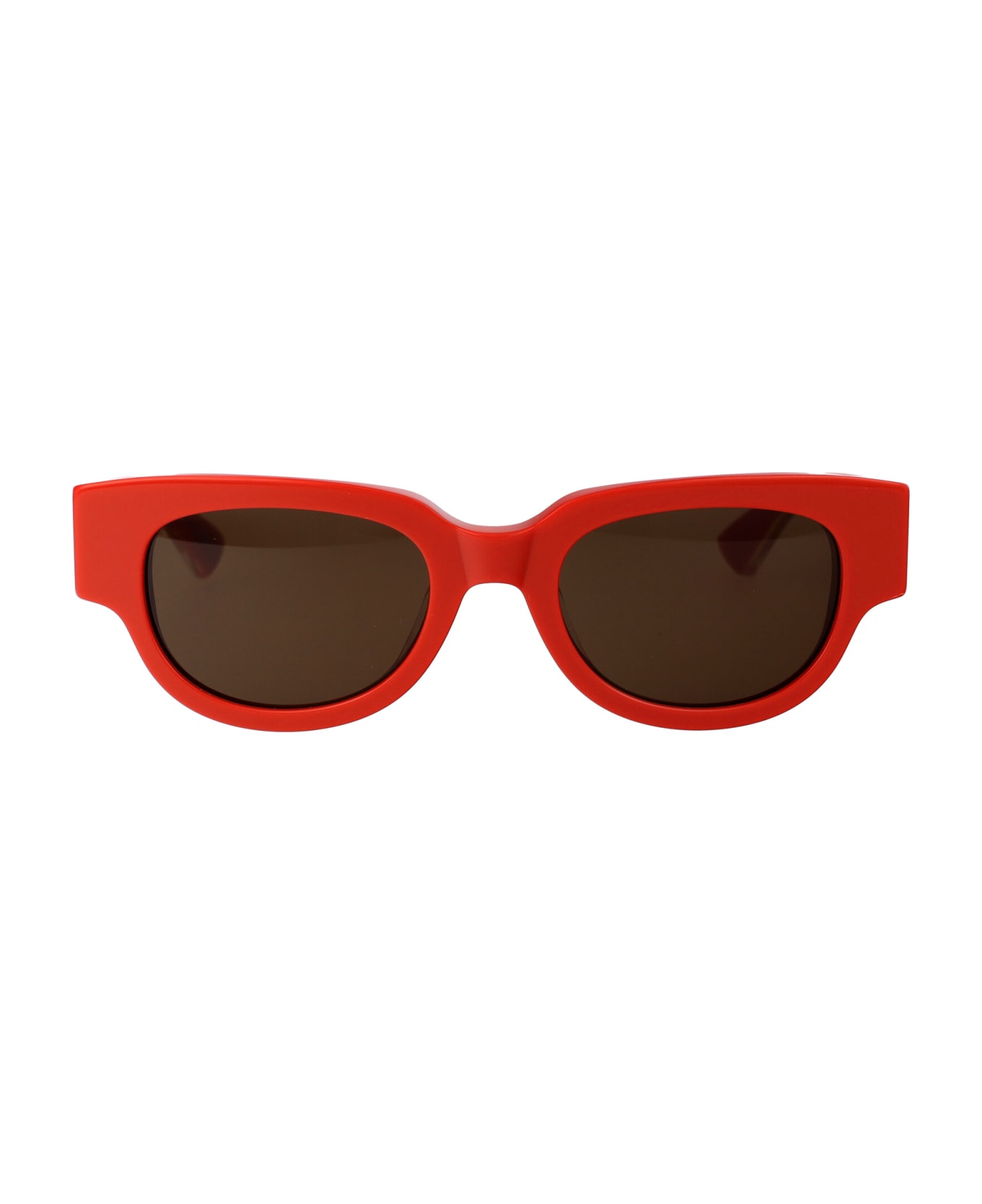 Bottega Veneta Eyewear Bv1278sa Sunglasses - 004 ORANGE CRYSTAL BROWN