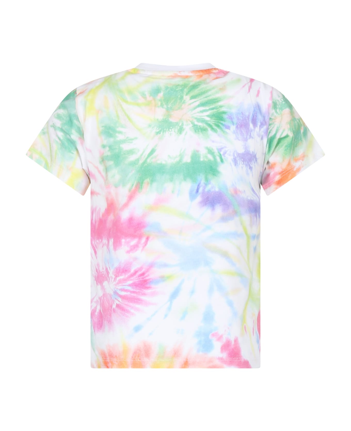 Givenchy Multicolor T-shirt For Girl With Tie Dye Print - Multicolor