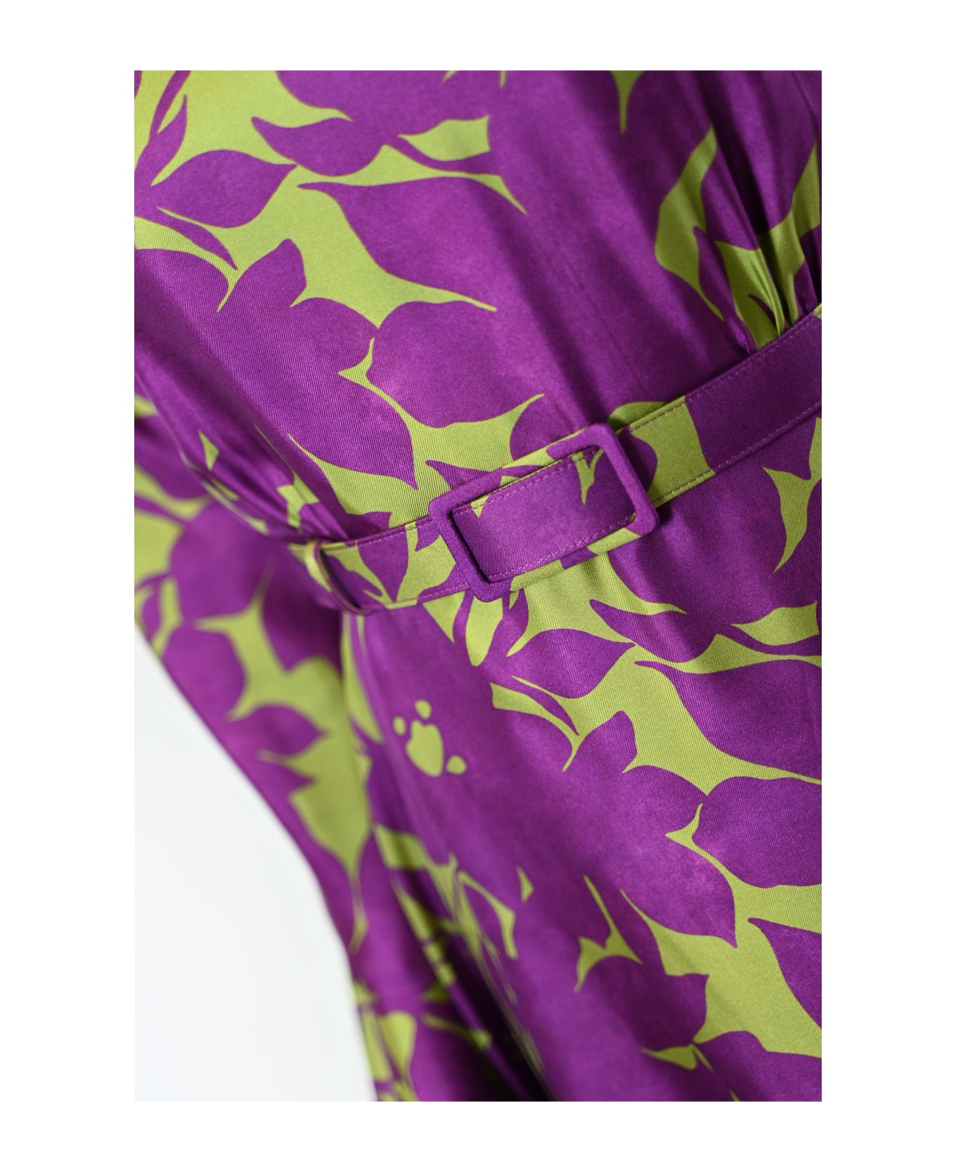 Max Mara Studio Printed Silk Dress - BOUGANVILLE