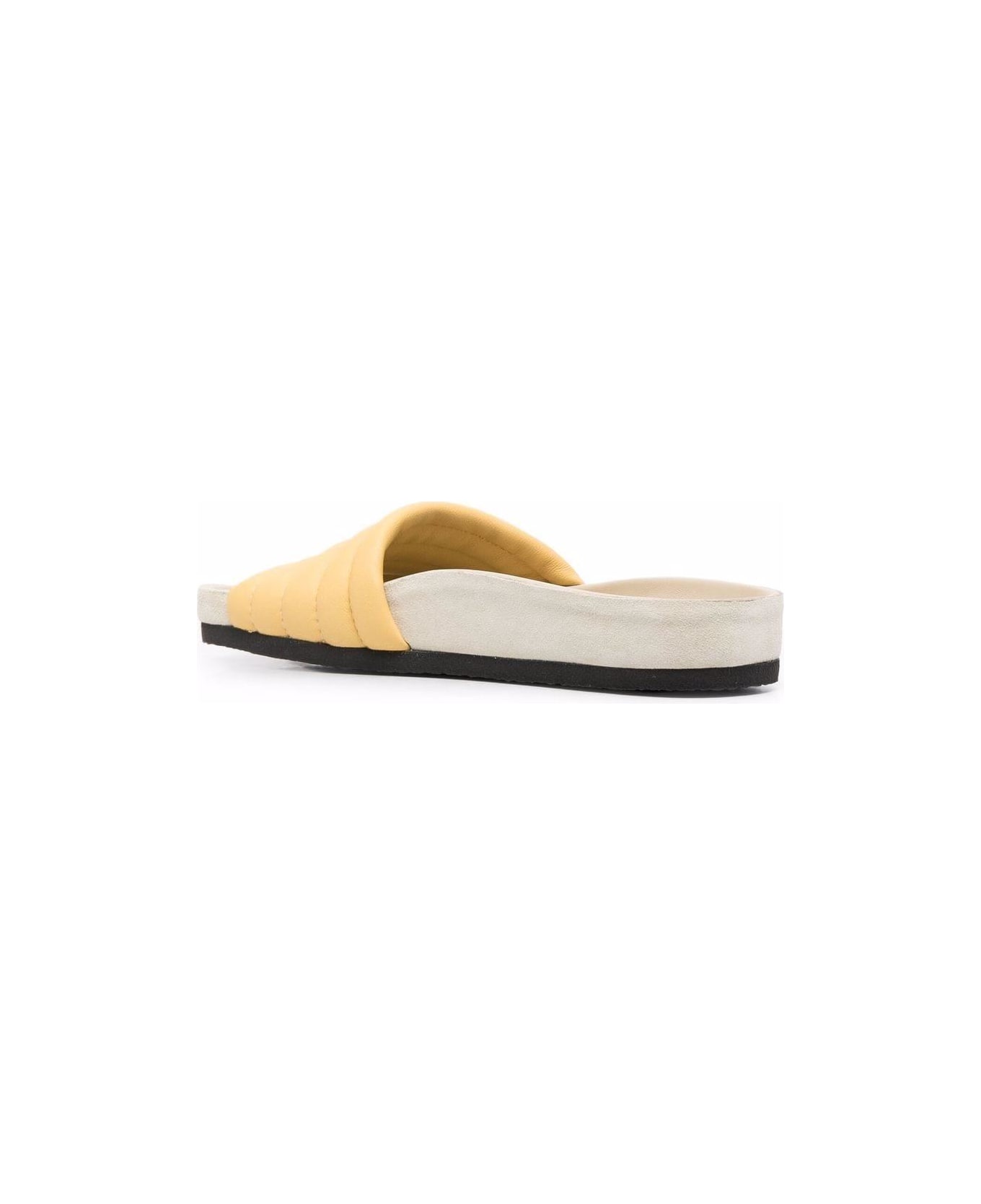 Isabel Marant Shellea Padded Slides - yellow