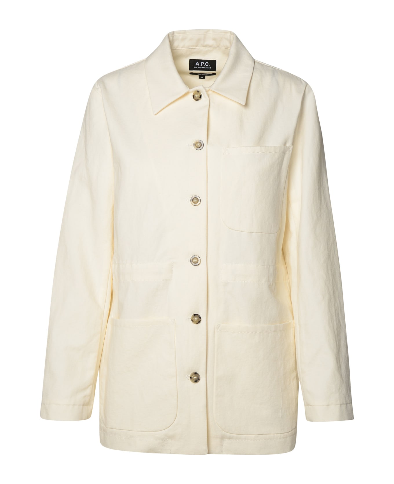 A.P.C. Cotton Blend Jacket - White