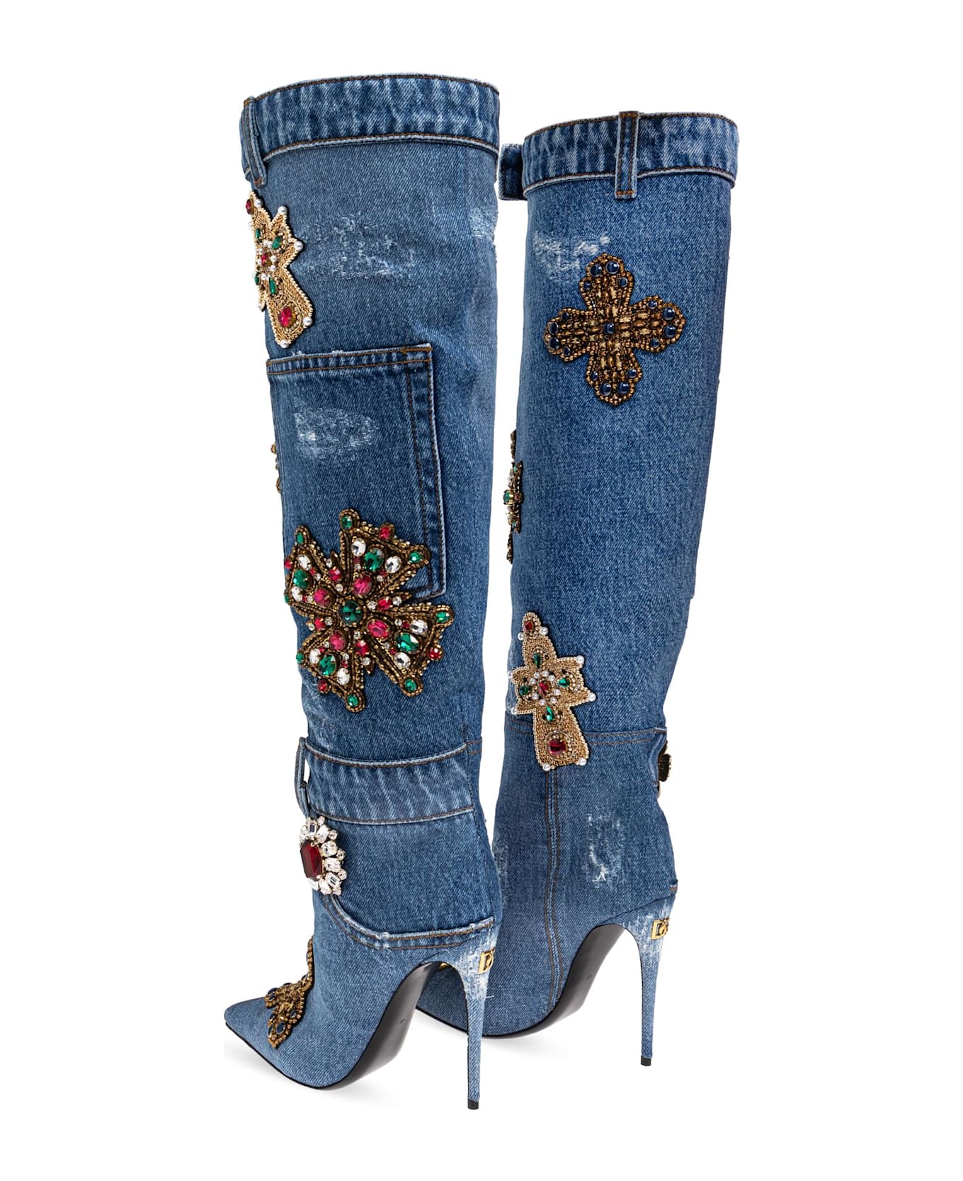 Dolce & Gabbana Heeled Boots - BLUE