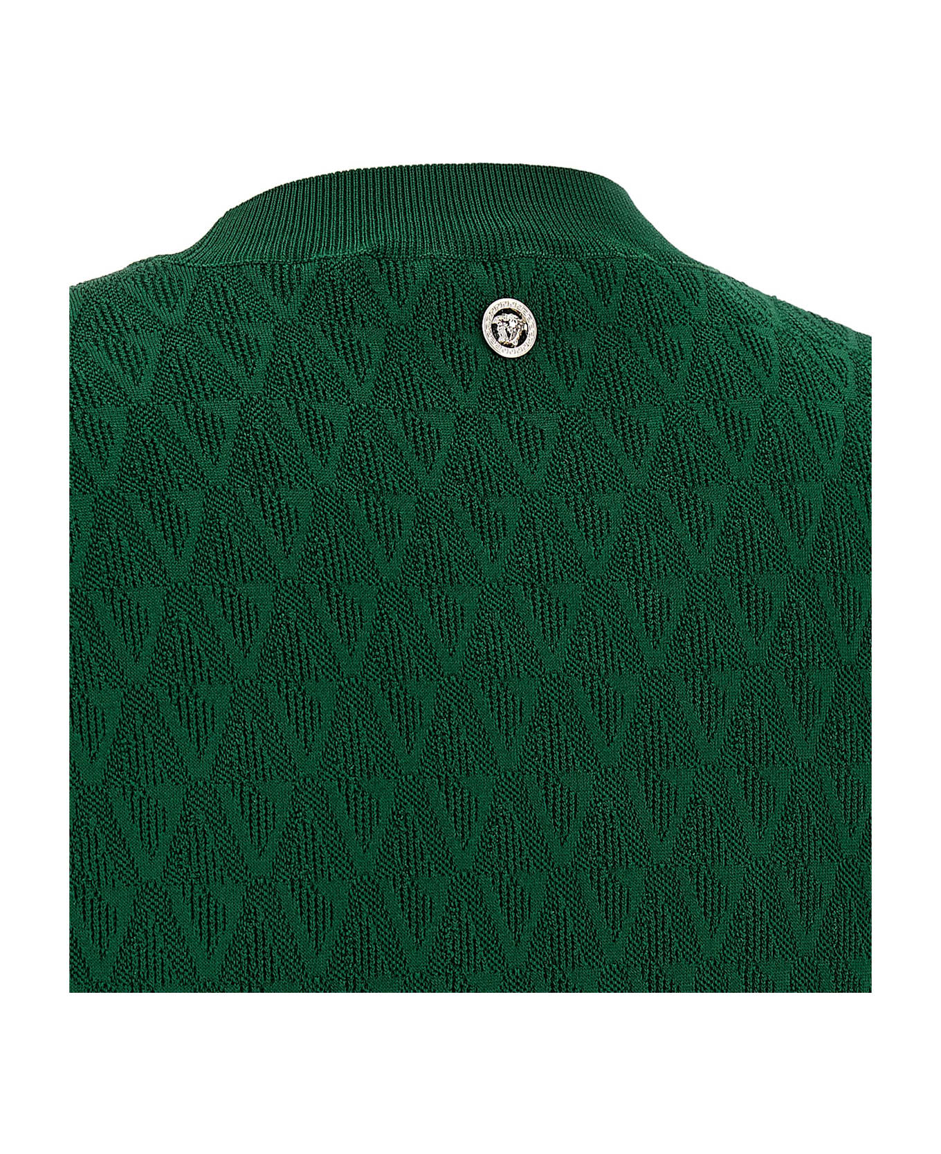 Versace V-pattern T-shirt - Green