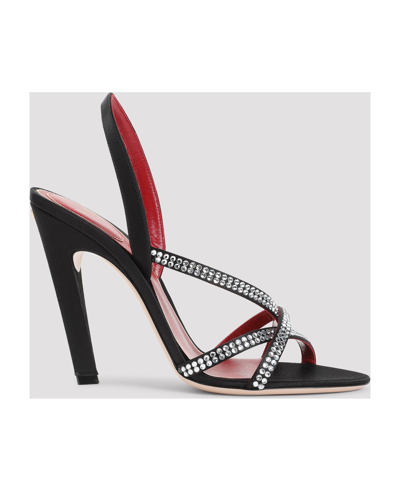 Valentino Garavani Viscose Sandals - U Nero Crystal
