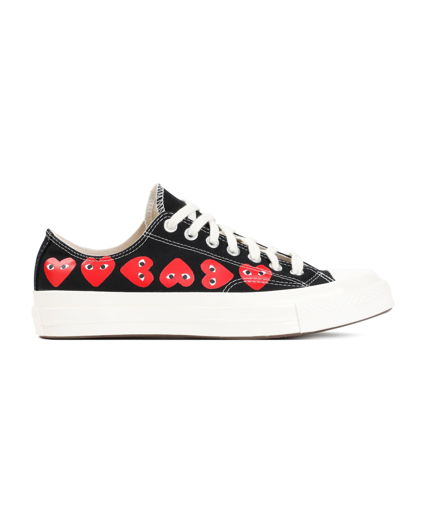Comme des Garçons Play Comme Des Garçonsplay Multi Heart Low Top Sneakers - Black