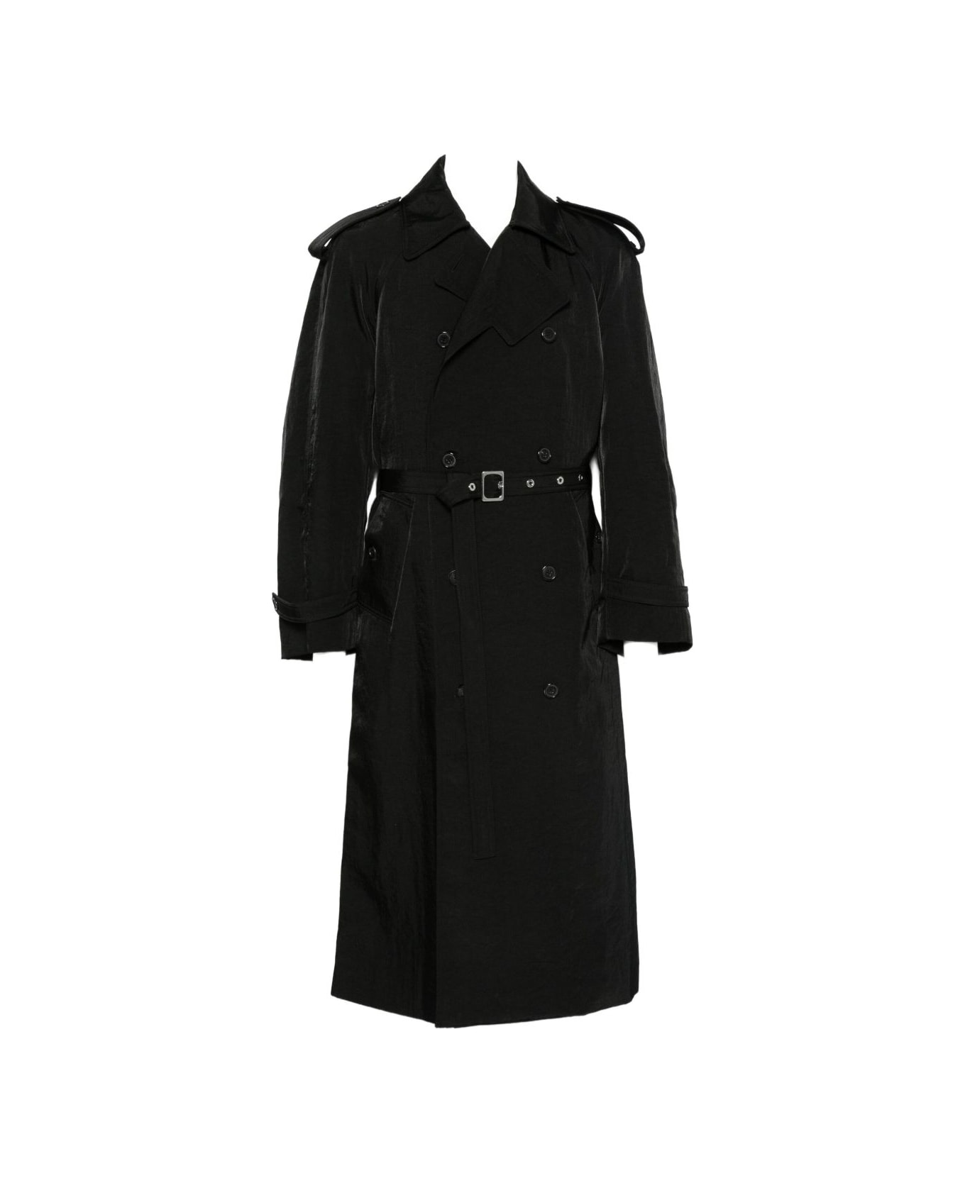 J.W. Anderson Jw Anderson Double-breasted Belted Coat - Black