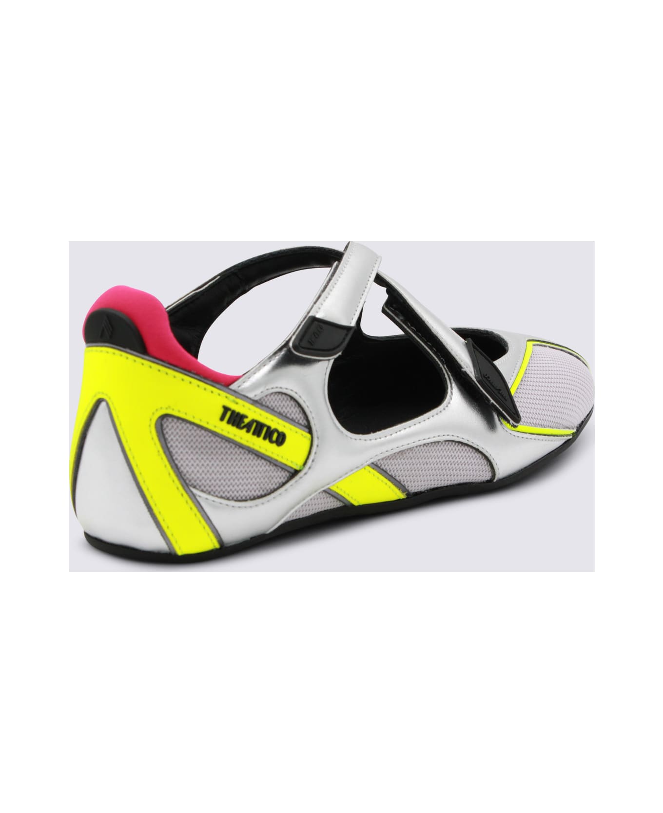 The Attico Silver And Fluo Sneakers - SILVER/FLUO